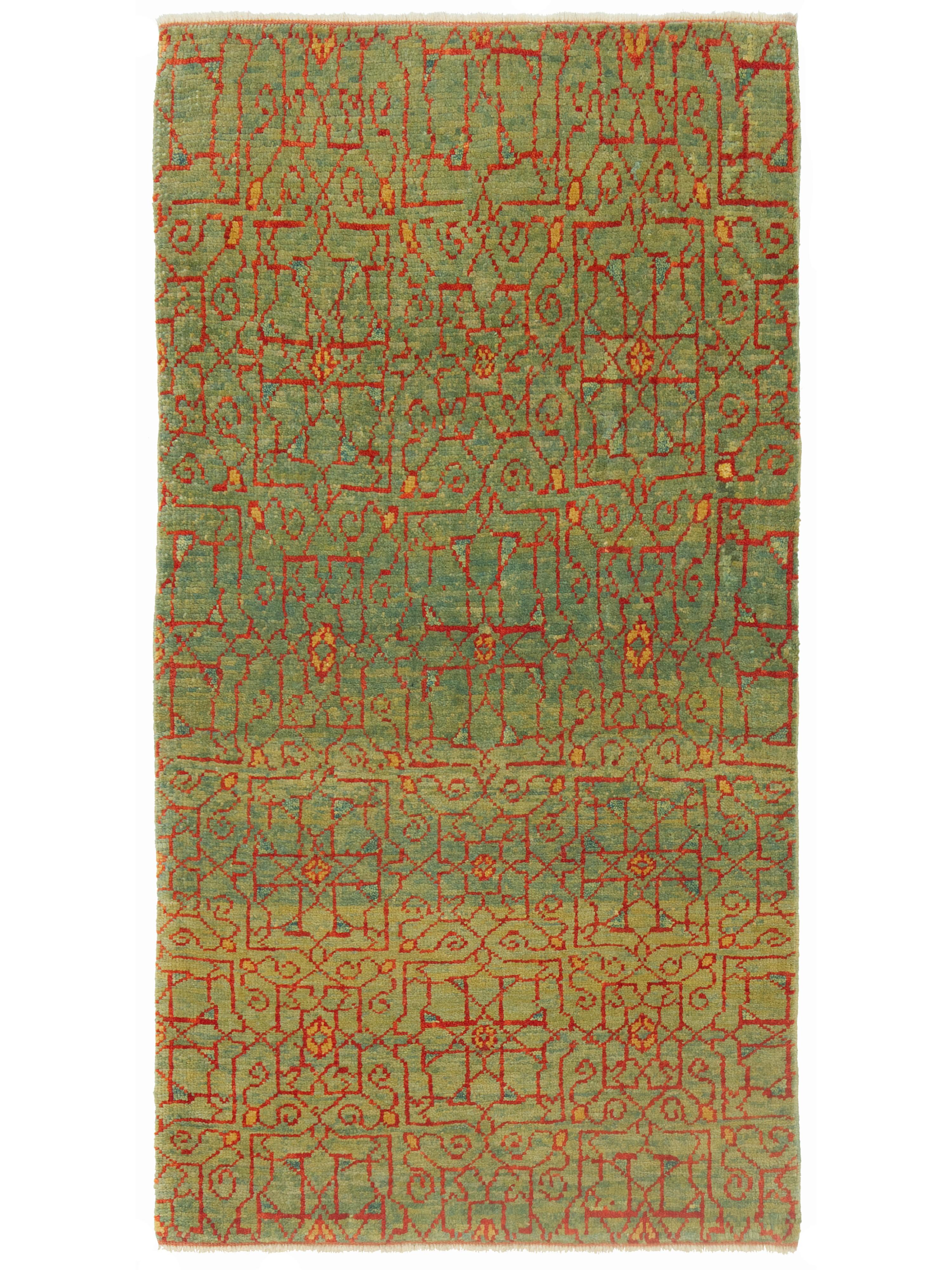 Ararat Rugs Mamluk Wagireh Teppich mit Jerrehian Border Design Ägypten Revival Teppich