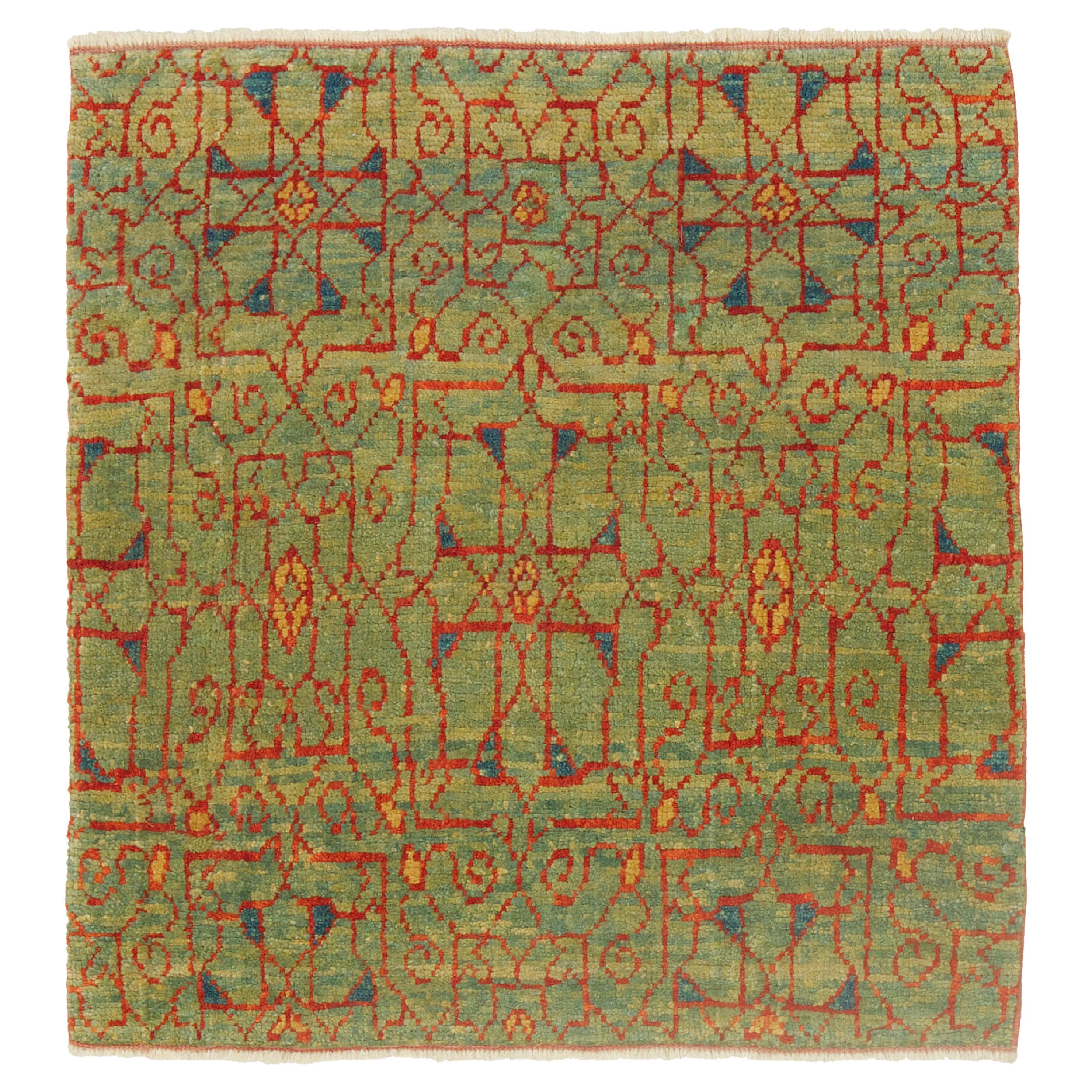 Ararat Rugs Mamluk Wagireh Teppich mit Jerrehian Border Design Ägypten Revival Teppich