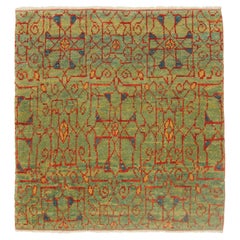 Ararat Rugs Mamluk Wagireh Rug with Jerrehian Border Design Egypt Revival Carpet