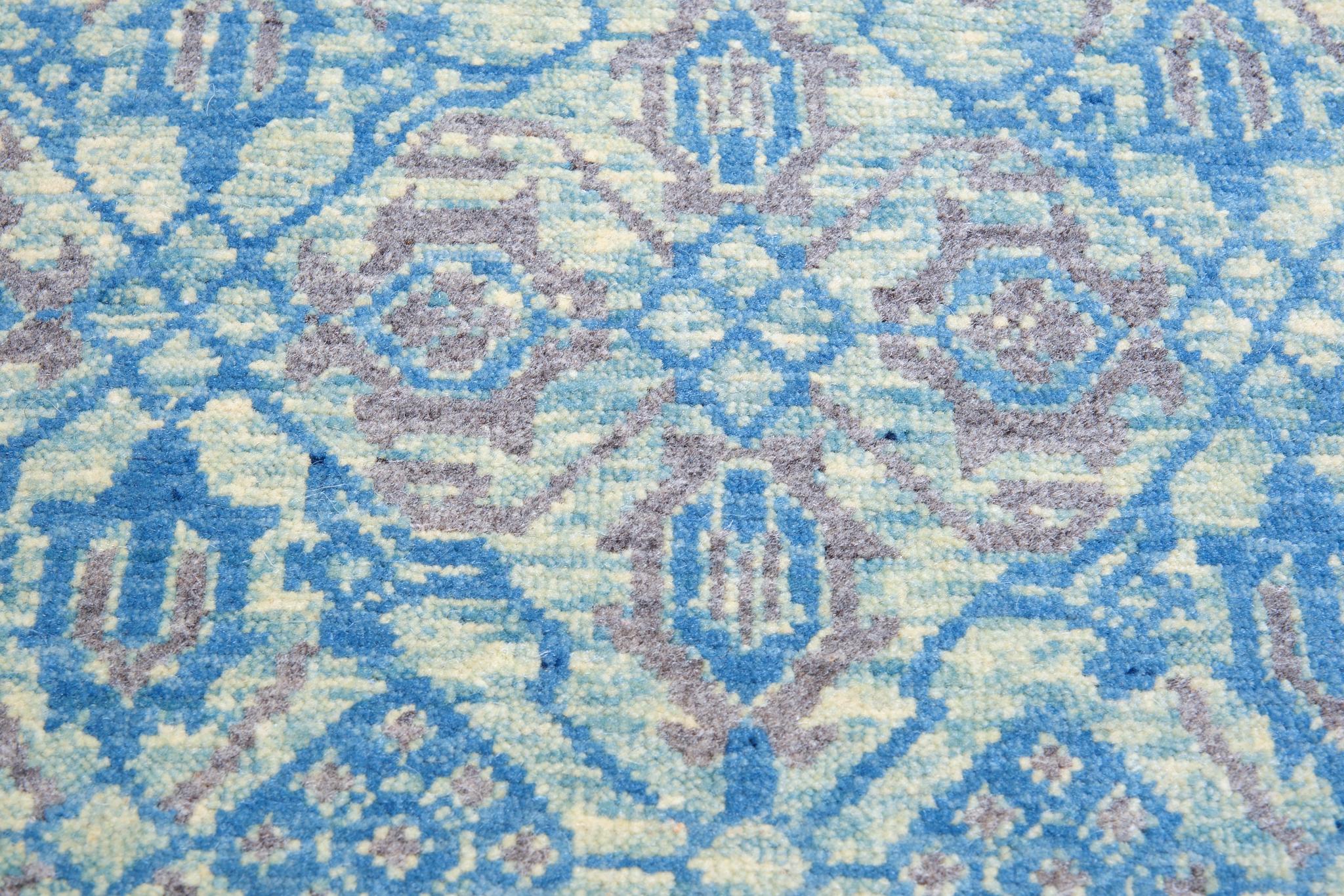 Turkish Ararat Rugs Mamluk Wagireh Rug with Lattice Pattern Design Egypt Revival Carpet For Sale
