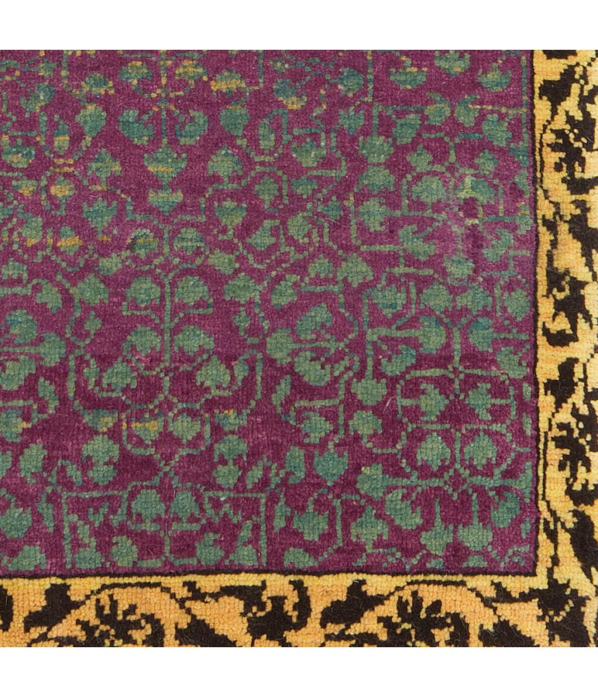 Ararat Rugs Alfombra Mamluk Wagireh con diseño de hojas enrejadas Alfombra de puerta Alfombra de entrada Renacimiento en venta