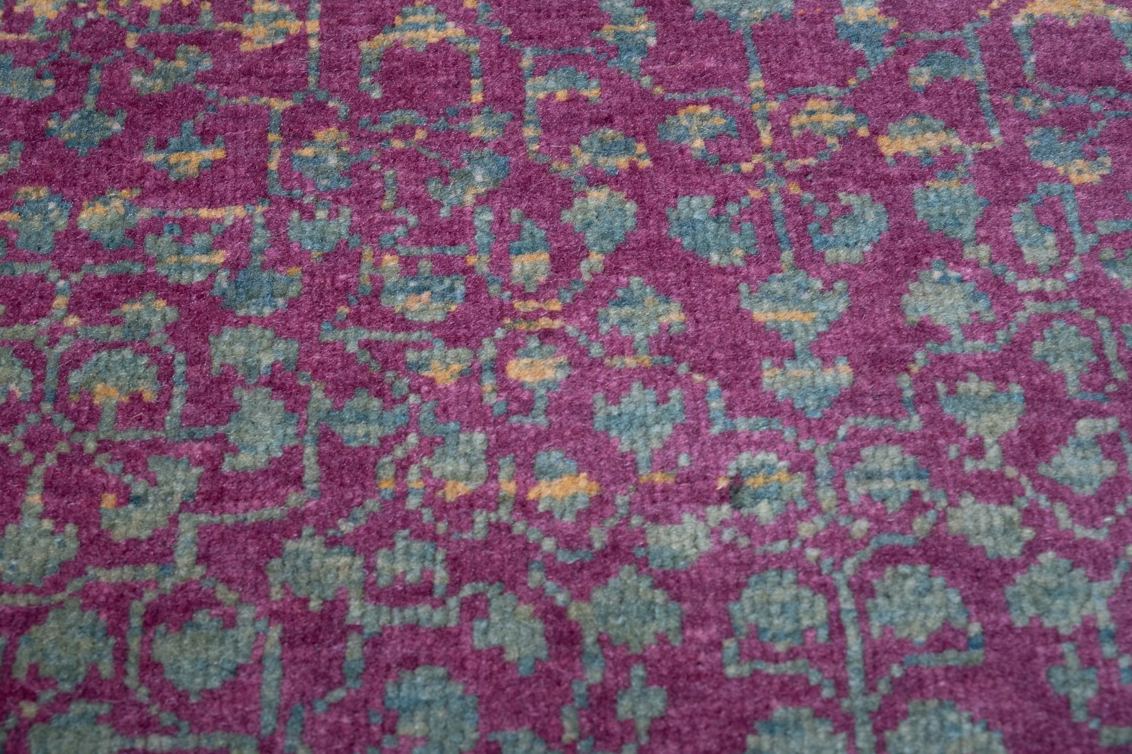 Ararat Rugs Alfombra Mamluk Wagireh con diseño de hojas enrejadas Alfombra de puerta Alfombra de entrada Anudado a mano en venta