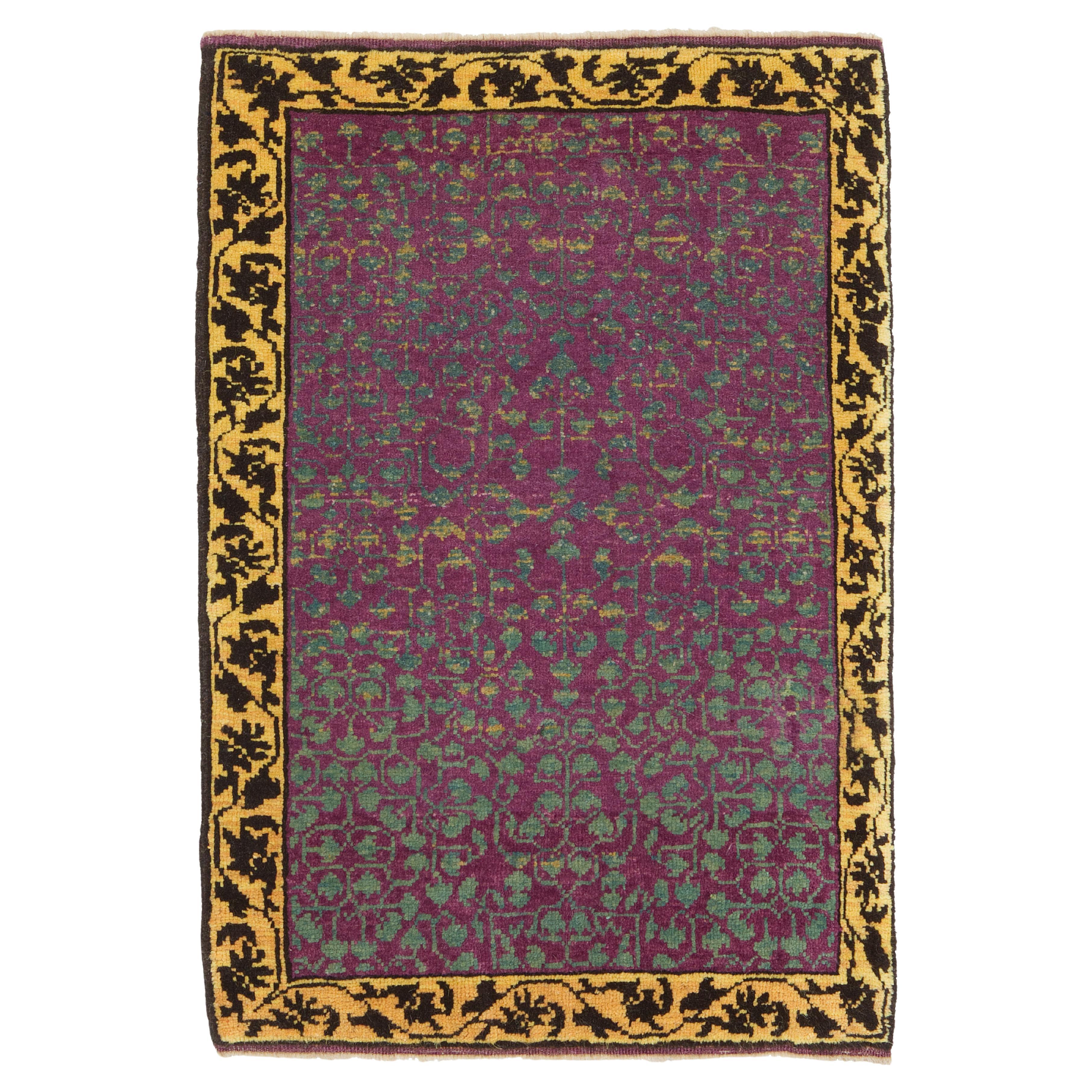 Ararat Rugs Mamluke Wagireh Teppich mit Blatt-Gitter-Design Türmatte Eingangsteppich im Angebot