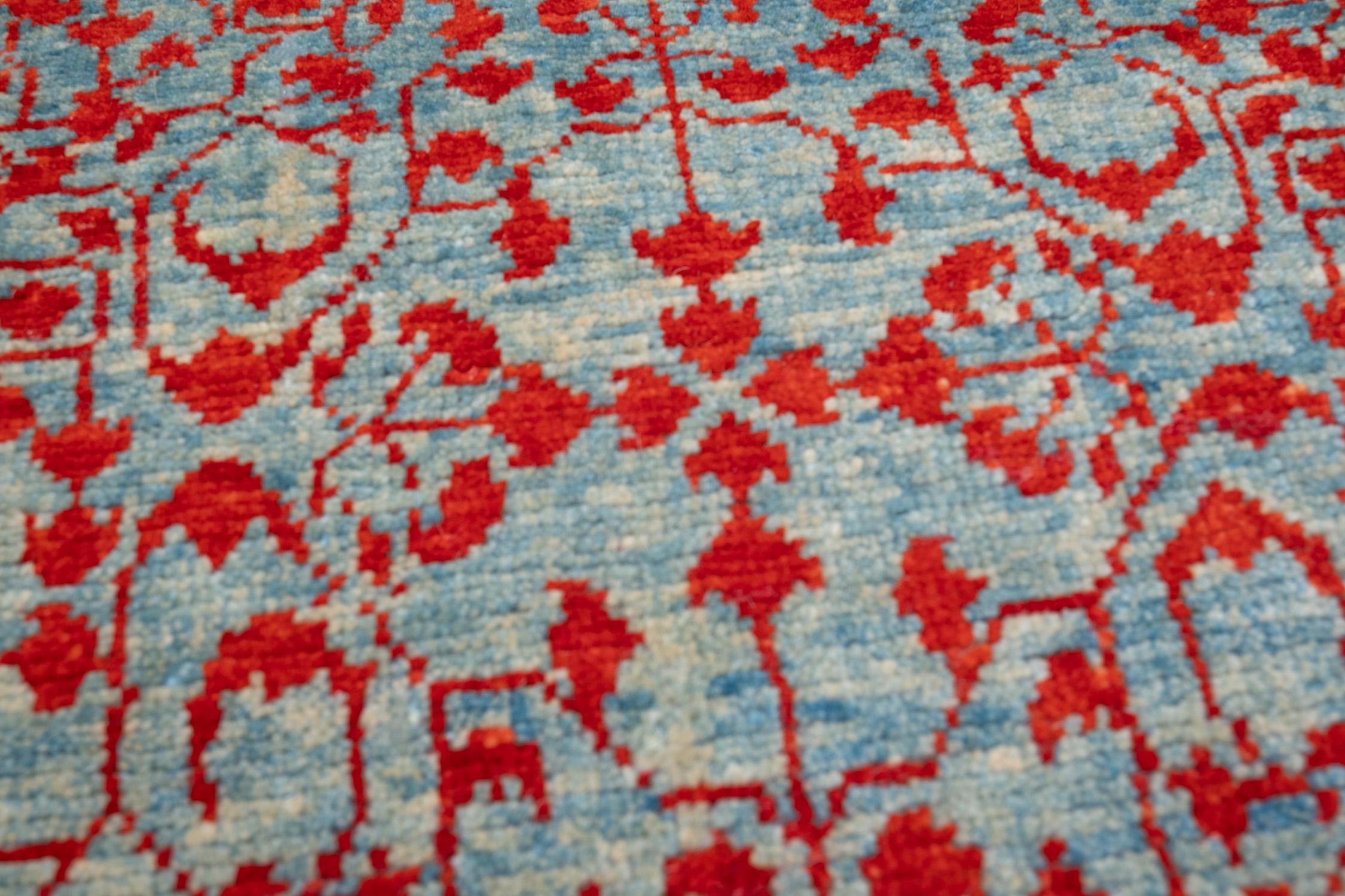 Ararat Rugs Alfombra Mamluk Wagireh con diseño de hojas enrejadas Felpudo Alfombra de entrada Turco
