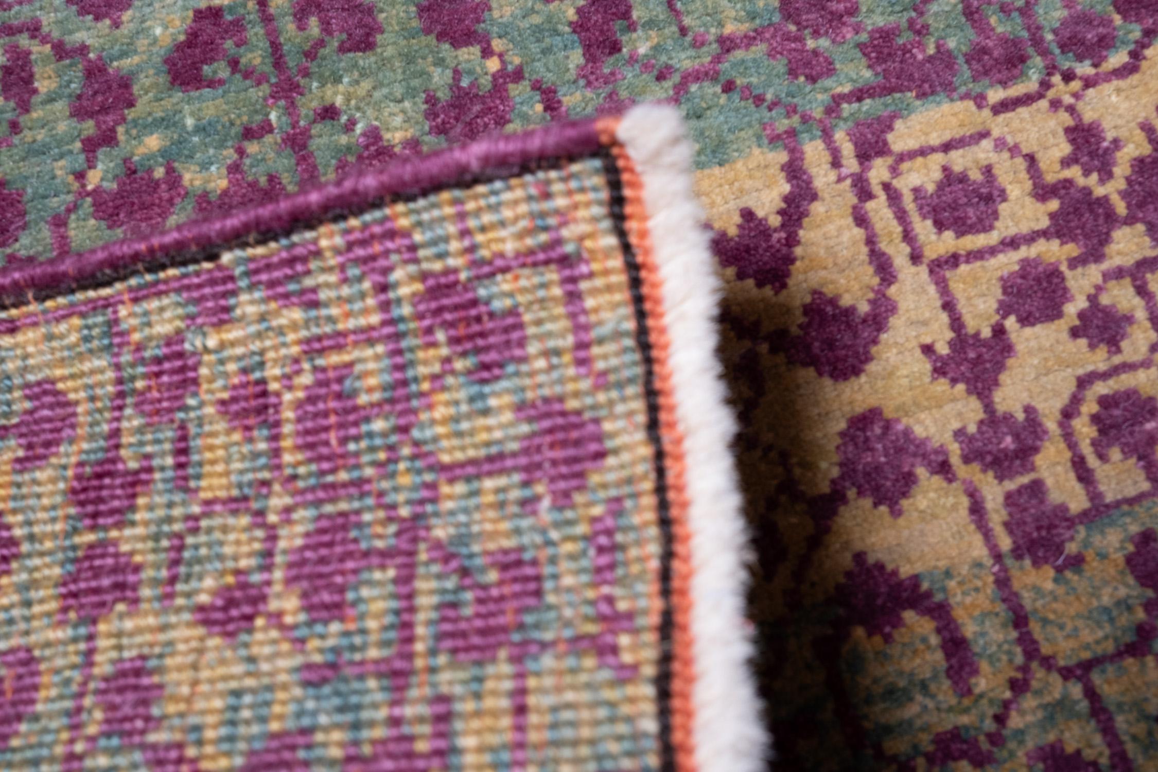 Ararat Rugs Tapis Mamluke Wagireh avec feuille Design/One Tapis d'entrée Neuf - En vente à Tokyo, JP