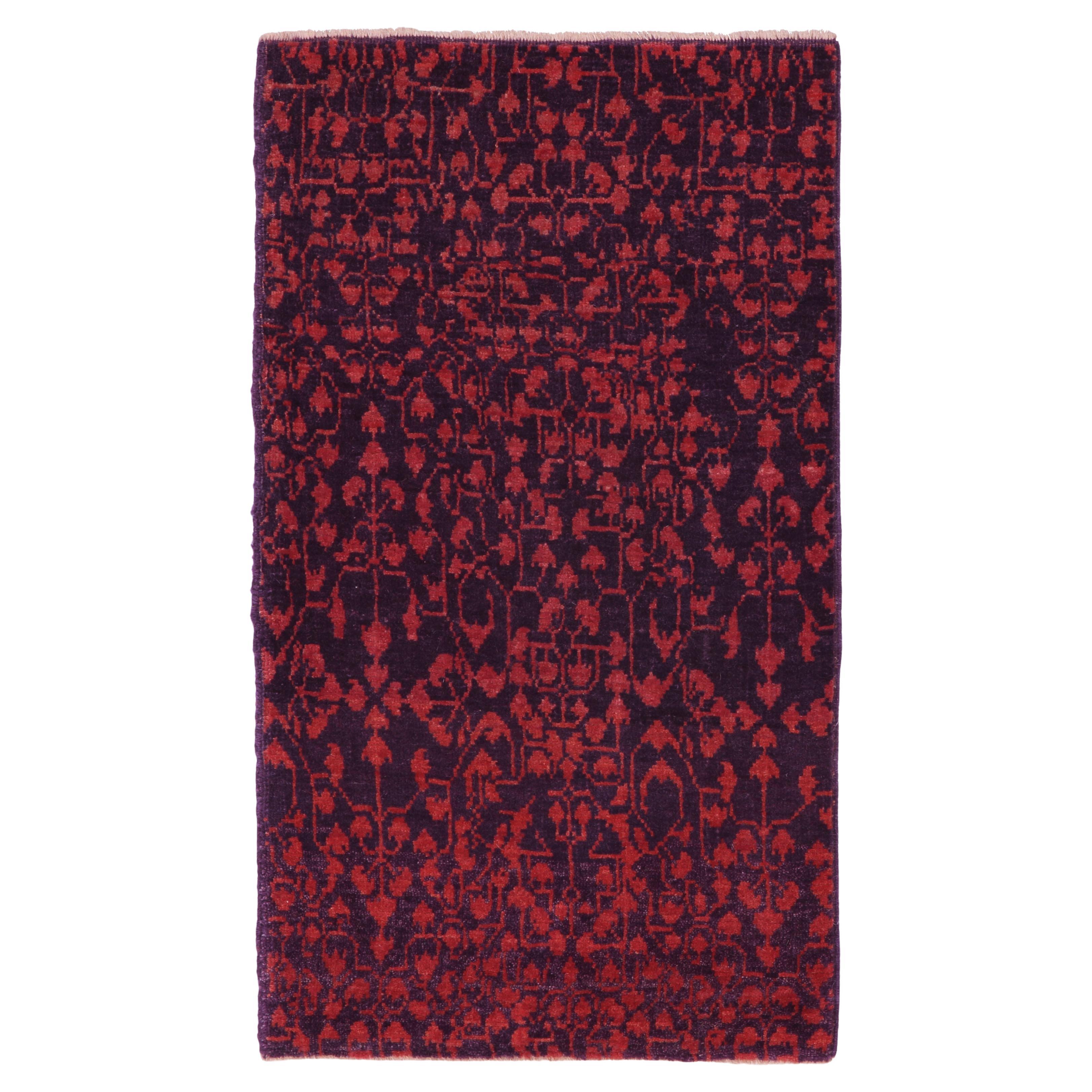 Ararat Rugs Mamluk Wagireh Rug with Leaf Lattice Design, Egypt Revival Carpet For Sale