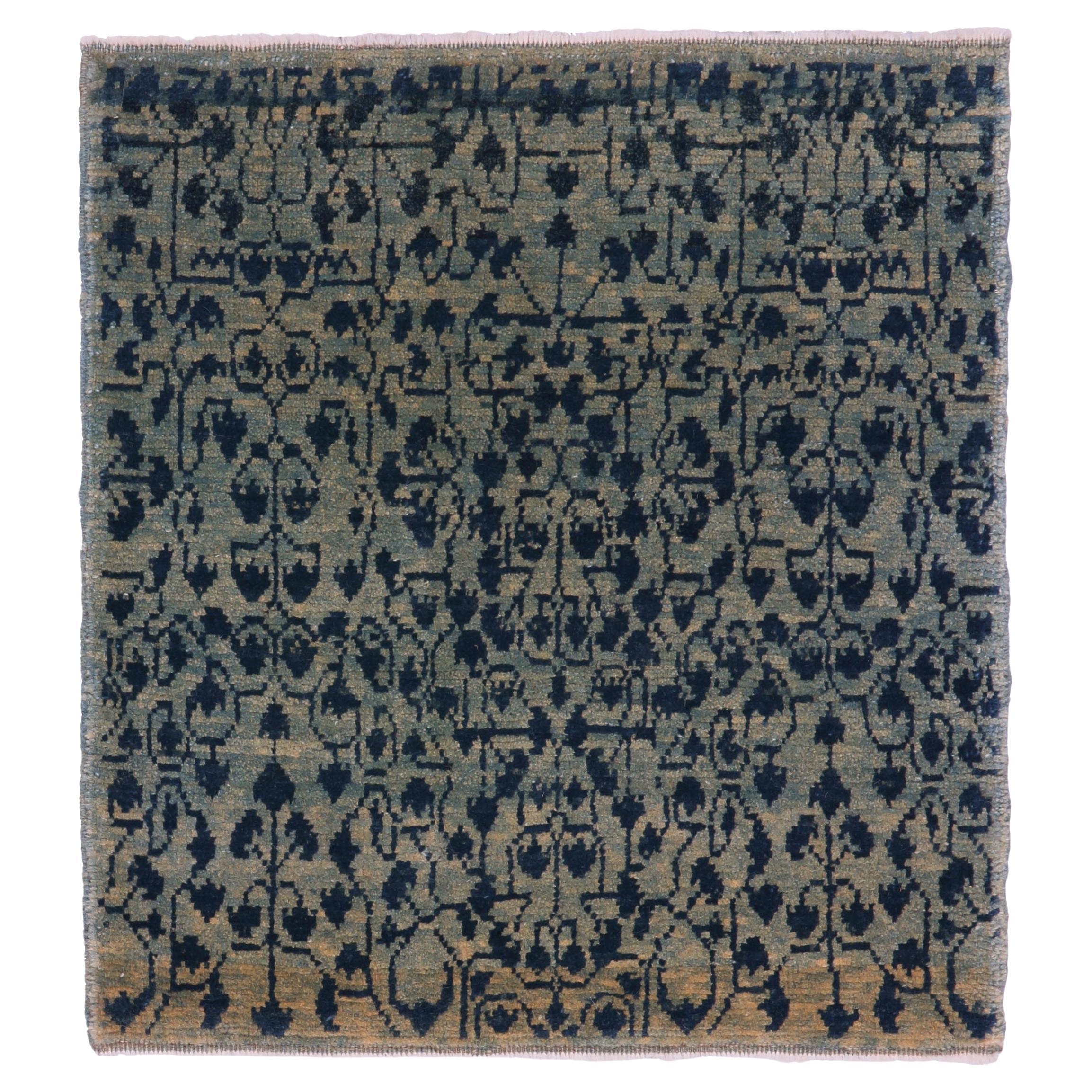 Ararat Rugs Mamluk Wagireh Rug with Leaf Lattice Design, Egypt Revival Carpet