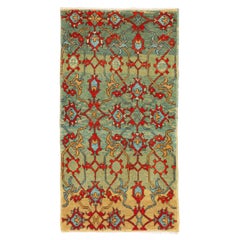 Ararat Rugs Tappeto Mamluk Wagireh con reverbero a palmette Tinta naturale