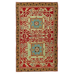 Ararat Rugs Alfombra Mameluca Wagireh con Dos Medallones Alfombra Revival Teñida Natural