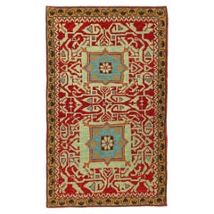 Tapis Ararat Mamluk Wagireh avec deux médaillons Tapis néo-renaissance teinté naturel