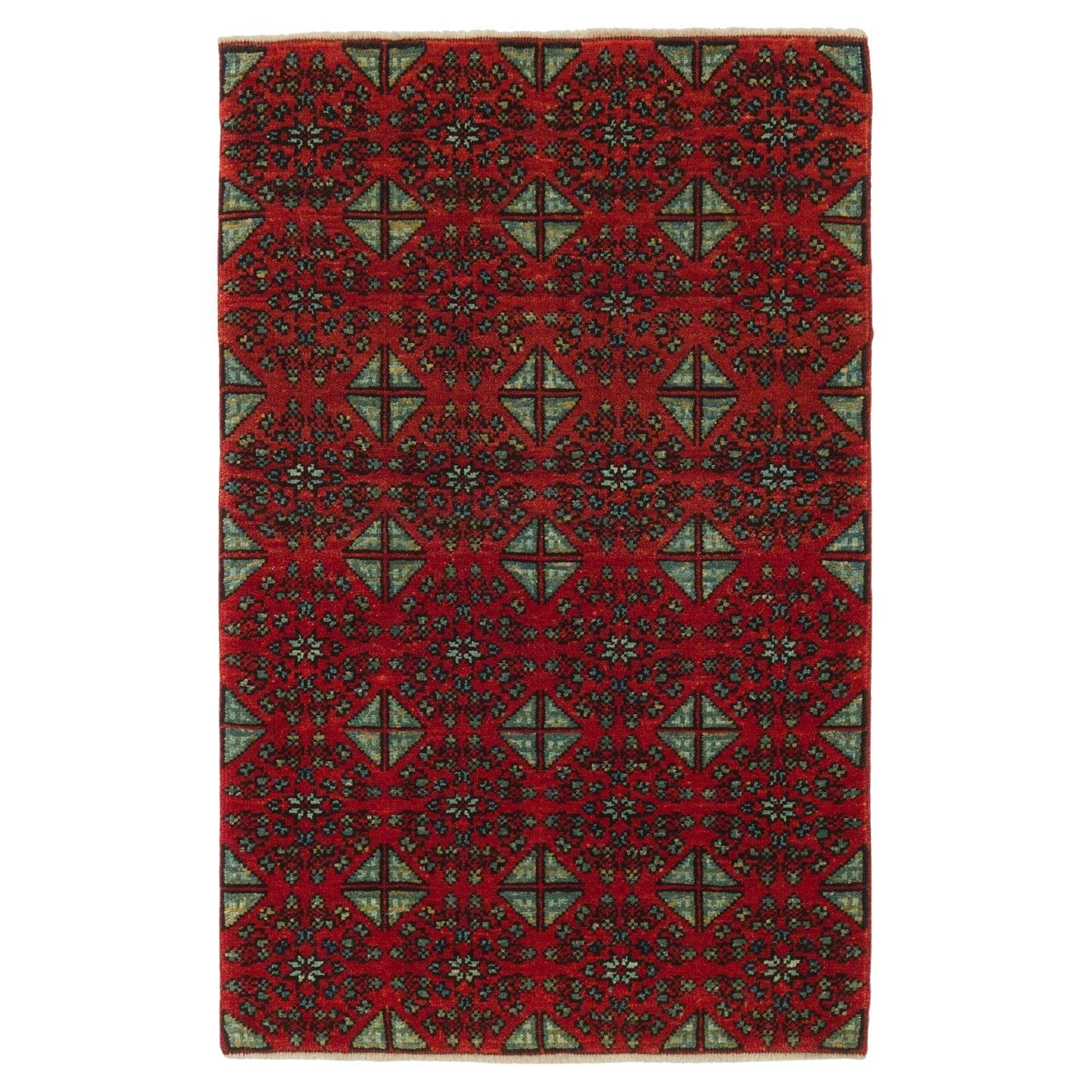 Ararat Rugs Mamluke Wagireh Rug Yastik Size Door Mat Entrance Carpet Natural Dye (tapis d'entrée)