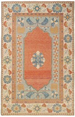 Ararat Rugs Medallion Rug 18th C Anatolian Turkish Revival Carpet Natural Dyed