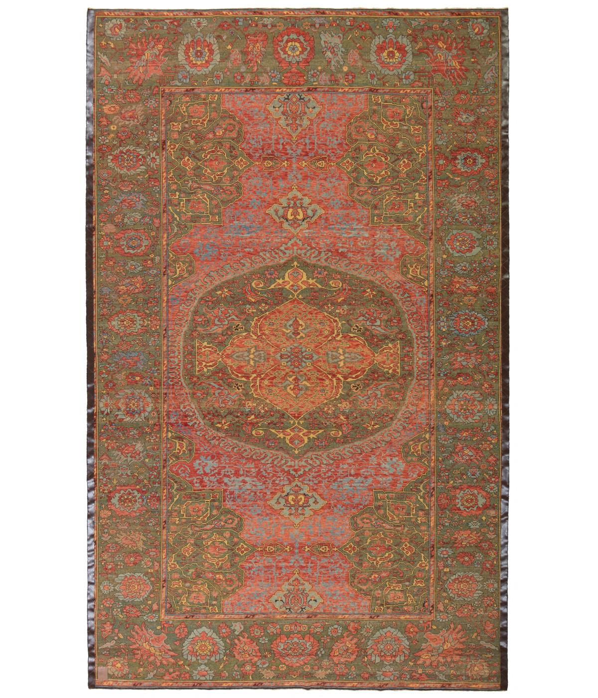 The source of the carpet comes from the book How to Read – Islamic Carpets, Walter B. Denny, The Metropolitan Museum of Art, New York 2014 fig.58 and Antique Rugs from the Near East, Wilhelm von Bode and Ernst Kühnel, Klinkhardt & Biermann, Berlin