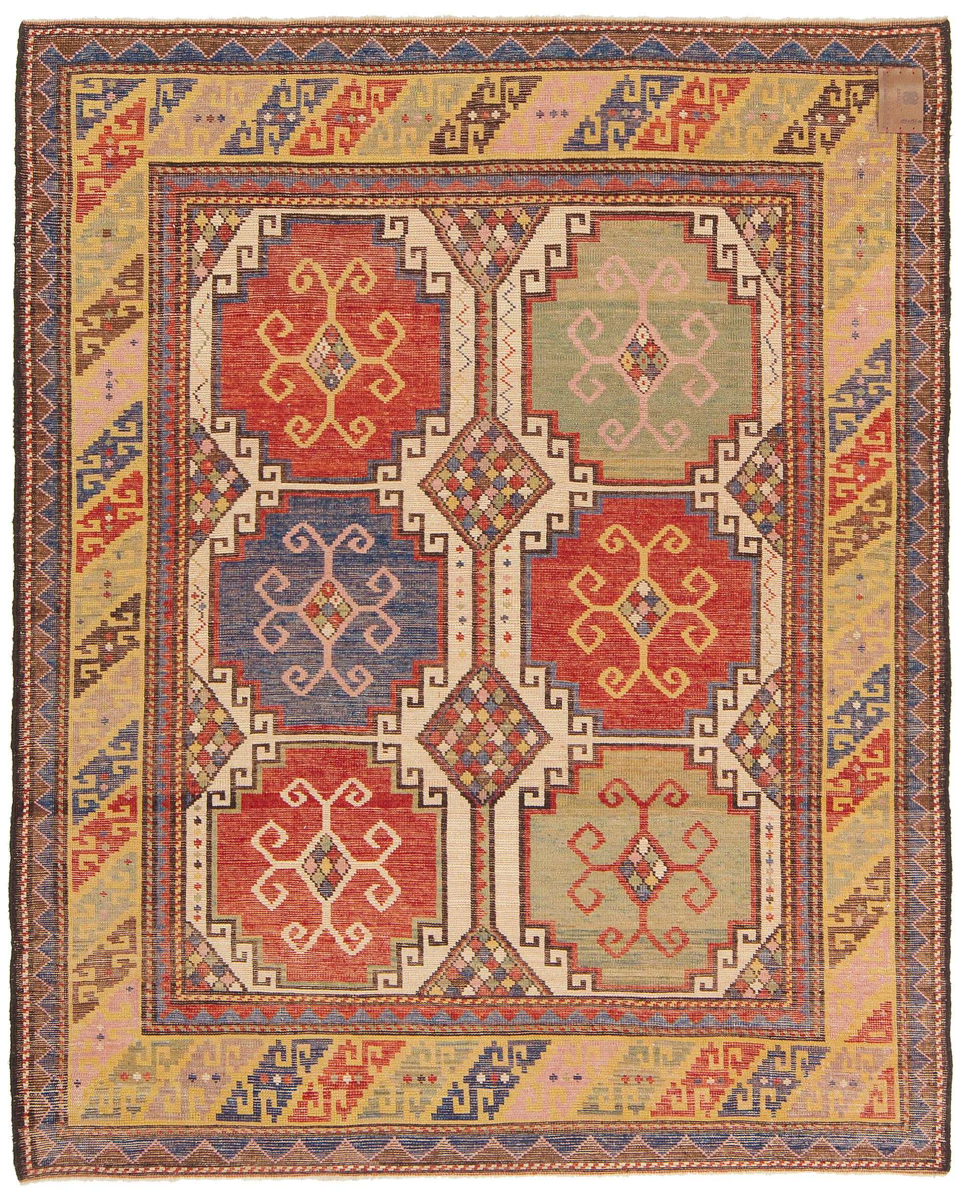 The source of the rug comes from the book Tapis du Caucase – Rugs of the Caucasus, Ian Bennett & Aziz Bassoul, The Nicholas Sursock Museum, Beirut, Lebanon 2003, nr.24 and Oriental Rugs Volume 1 Caucasian, Ian Bennett, Oriental Textile Press,