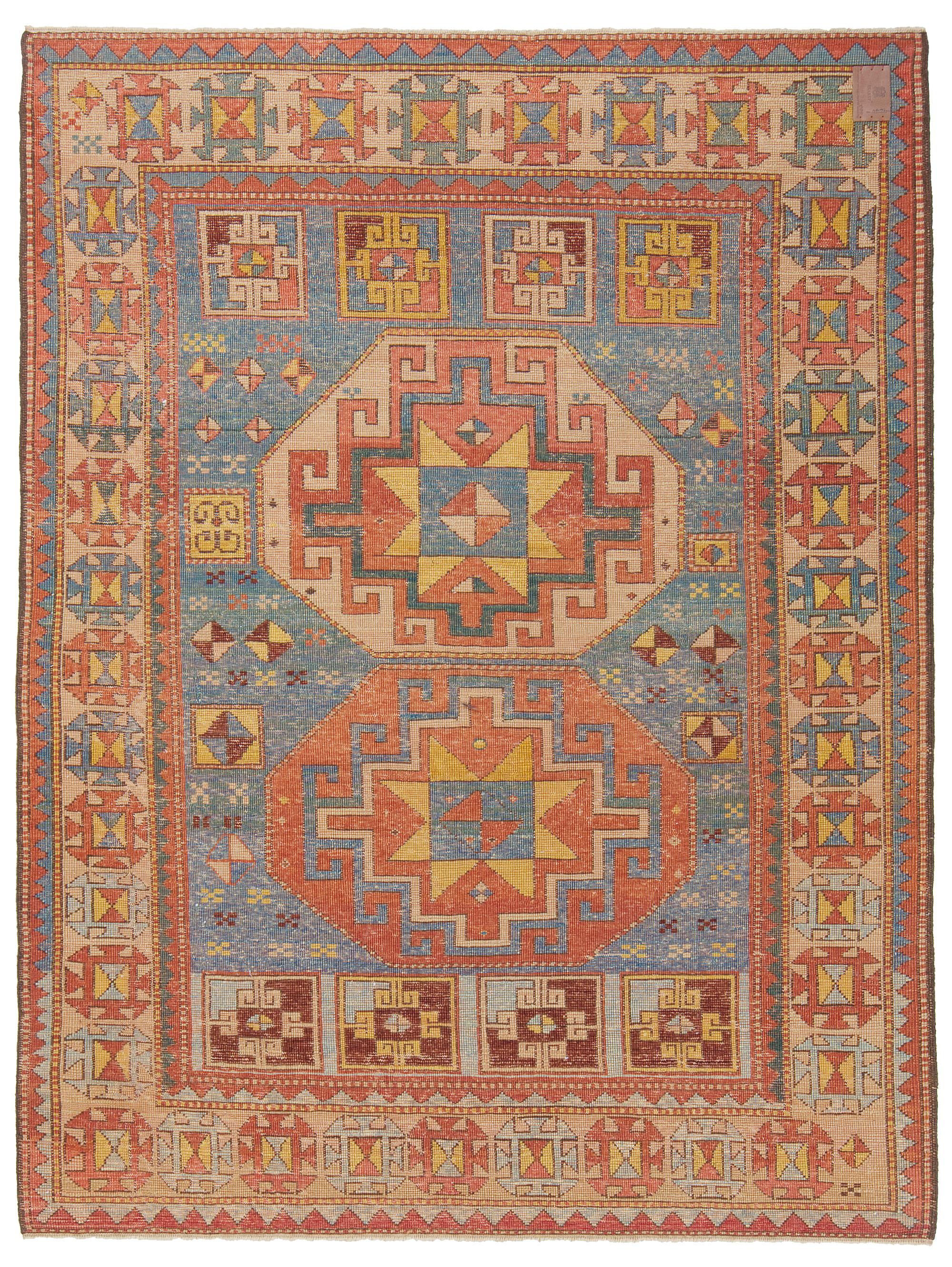 The source of the rug comes from the book Oriental Rugs Volume 1 Caucasian, Ian Bennett, Oriental Textile Press, Aberdeen 1993, nr.67 and Caucasian Carpets, E. Gans-Reudin, Thames and Hudson, Switzerland 1986, pg.68. This is a very popular Kazak