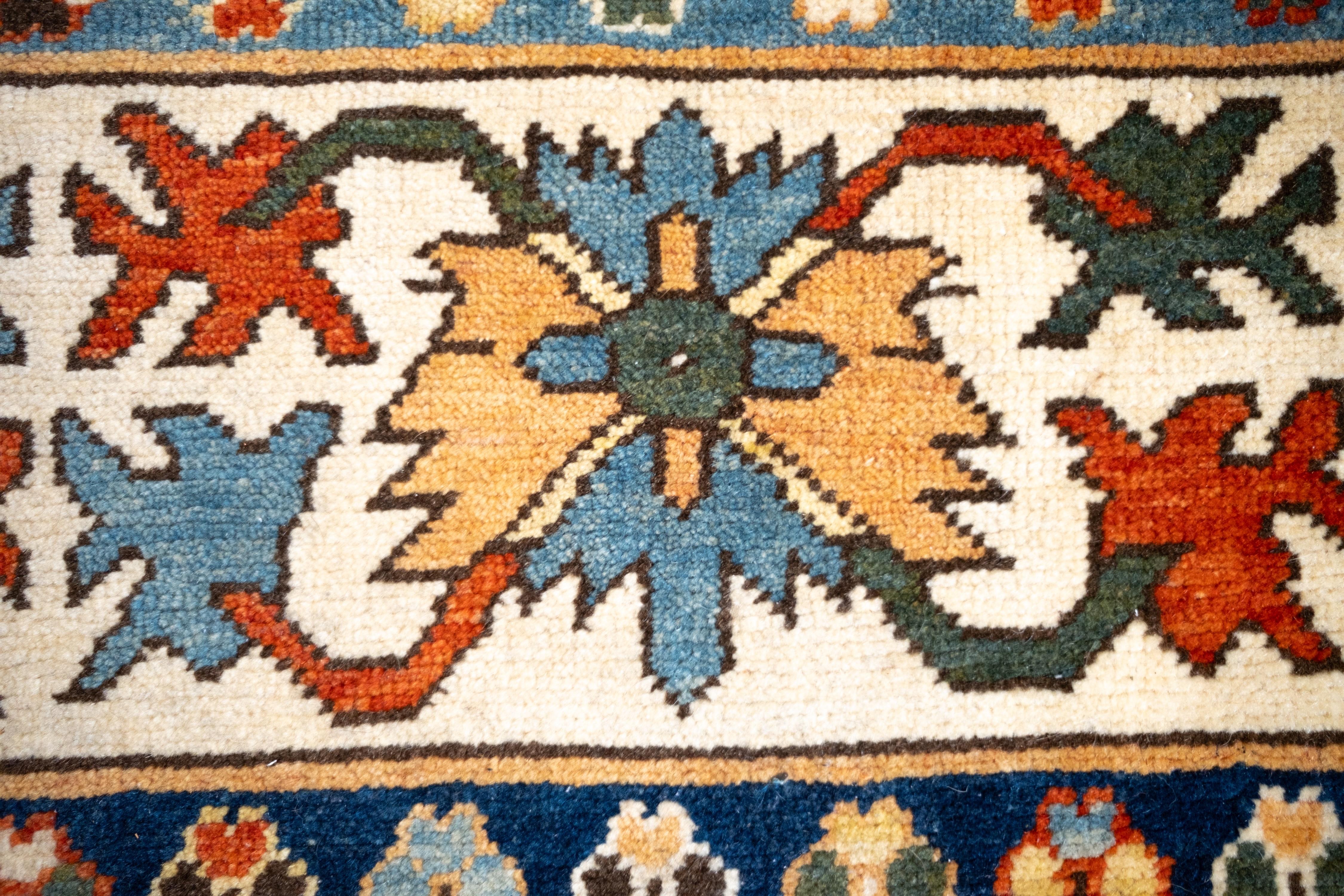 Tapis Ararat Memling Gul Kazak, tapis néo-caucasien du 19ème siècle teinté naturel Neuf - En vente à Tokyo, JP