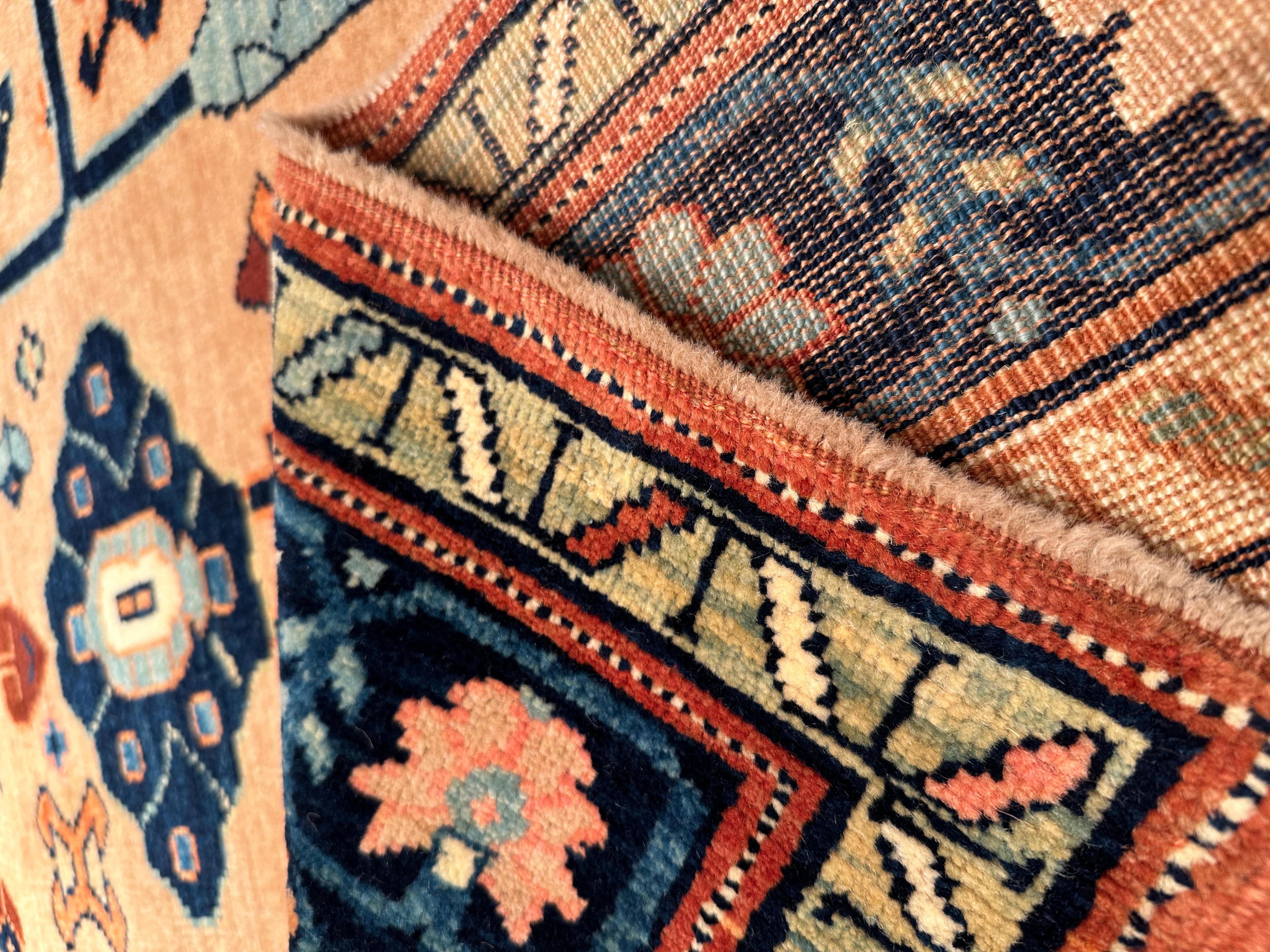 Turkish Ararat Rugs Mina Khani Karabagh Rug, Caucasus Revival Carpet, Natural Dyed For Sale