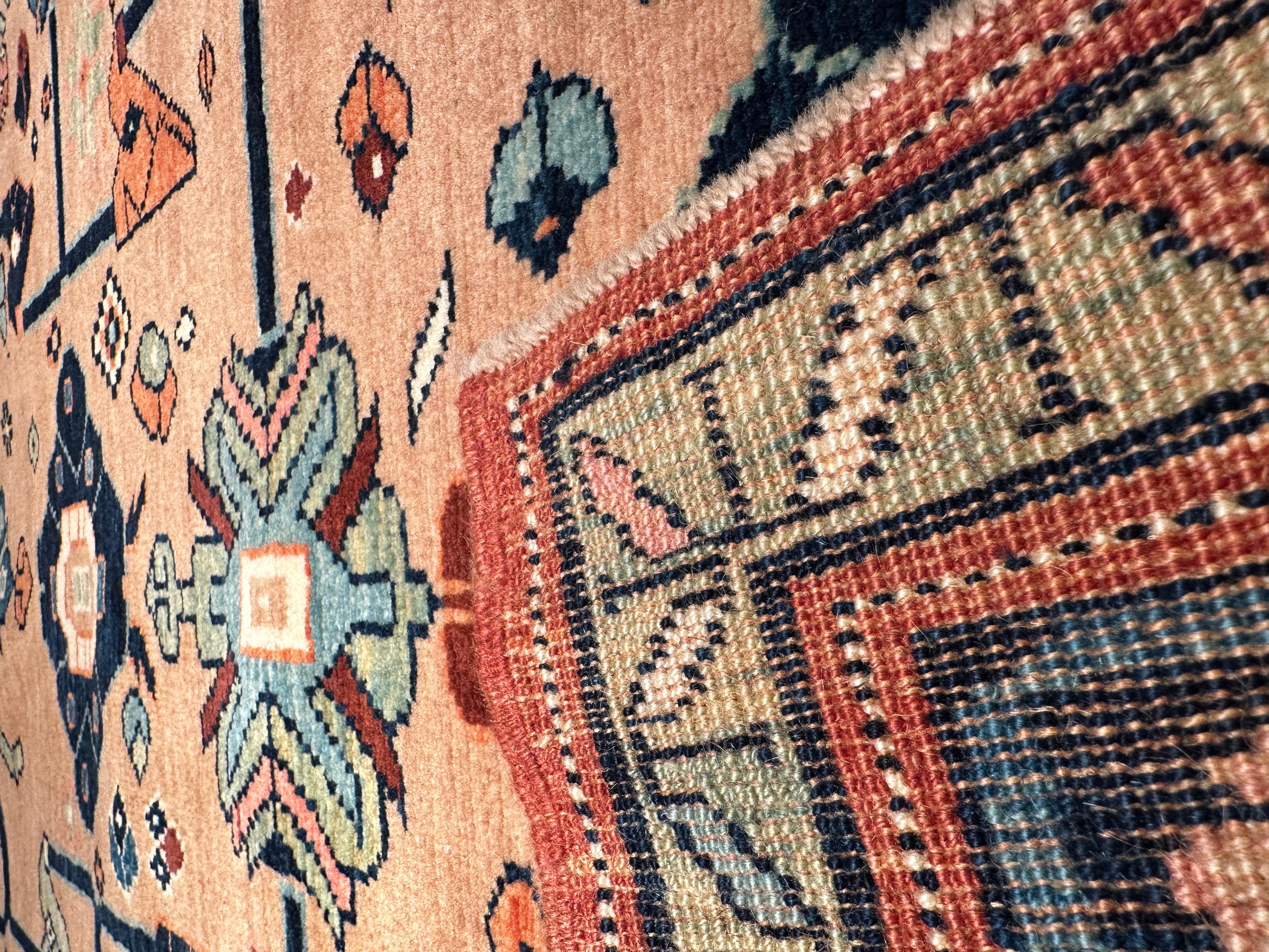 Vegetable Dyed Ararat Rugs Mina Khani Karabagh Rug, Caucasus Revival Carpet, Natural Dyed For Sale
