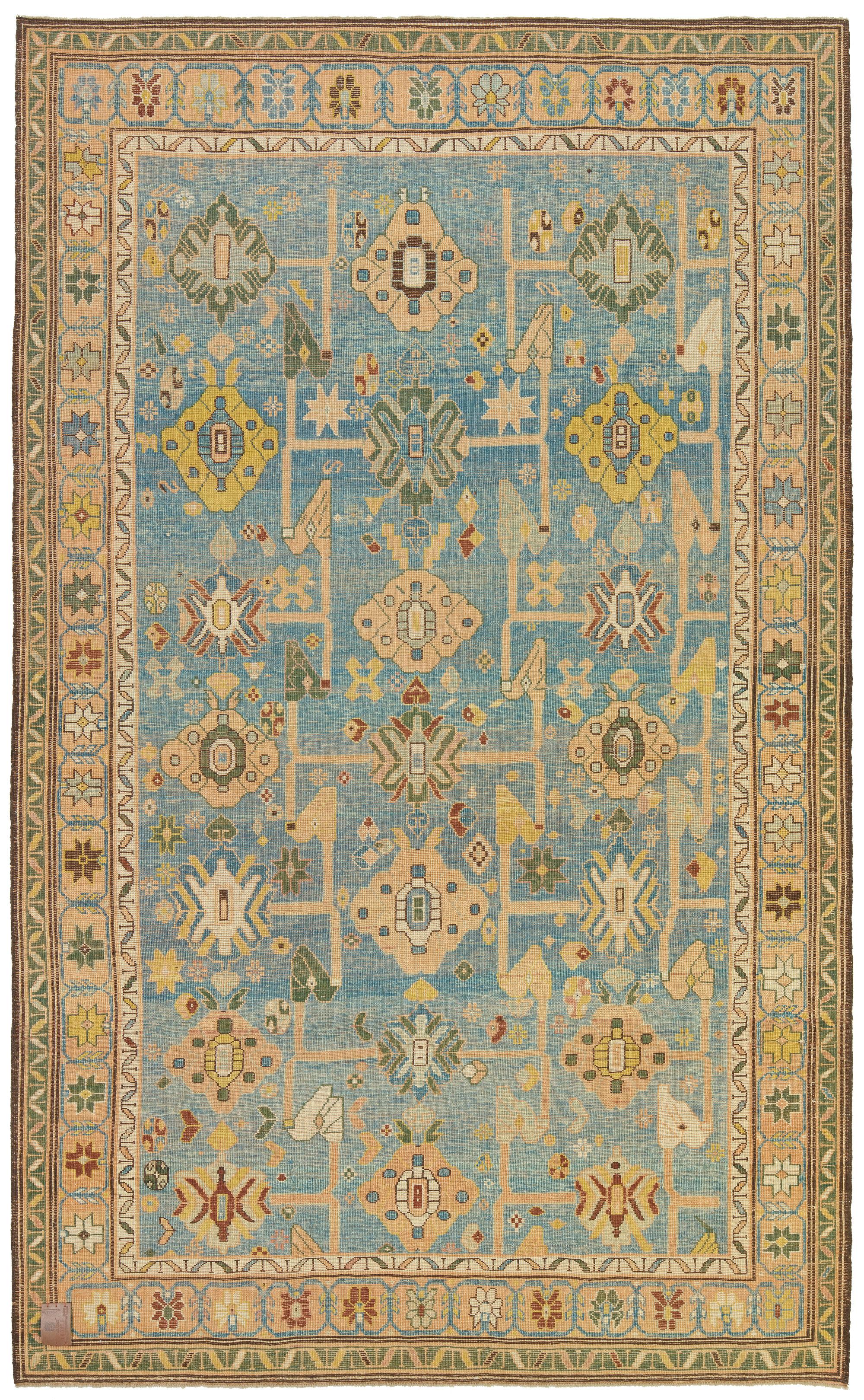Ararat Rugs Mina Khani Karabagh Rug, Caucasus Revival Carpet, Natural Dyed In New Condition For Sale In Tokyo, JP