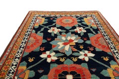 Ararat Rugs Mina Khani Rug, 19th Century Kurdish Revival Carpet, Natural Dyed