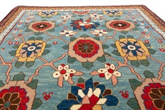 Ararat Rugs Mina Khani Rug, 19th Century Kurdish Revival Carpet, Natural Dyed