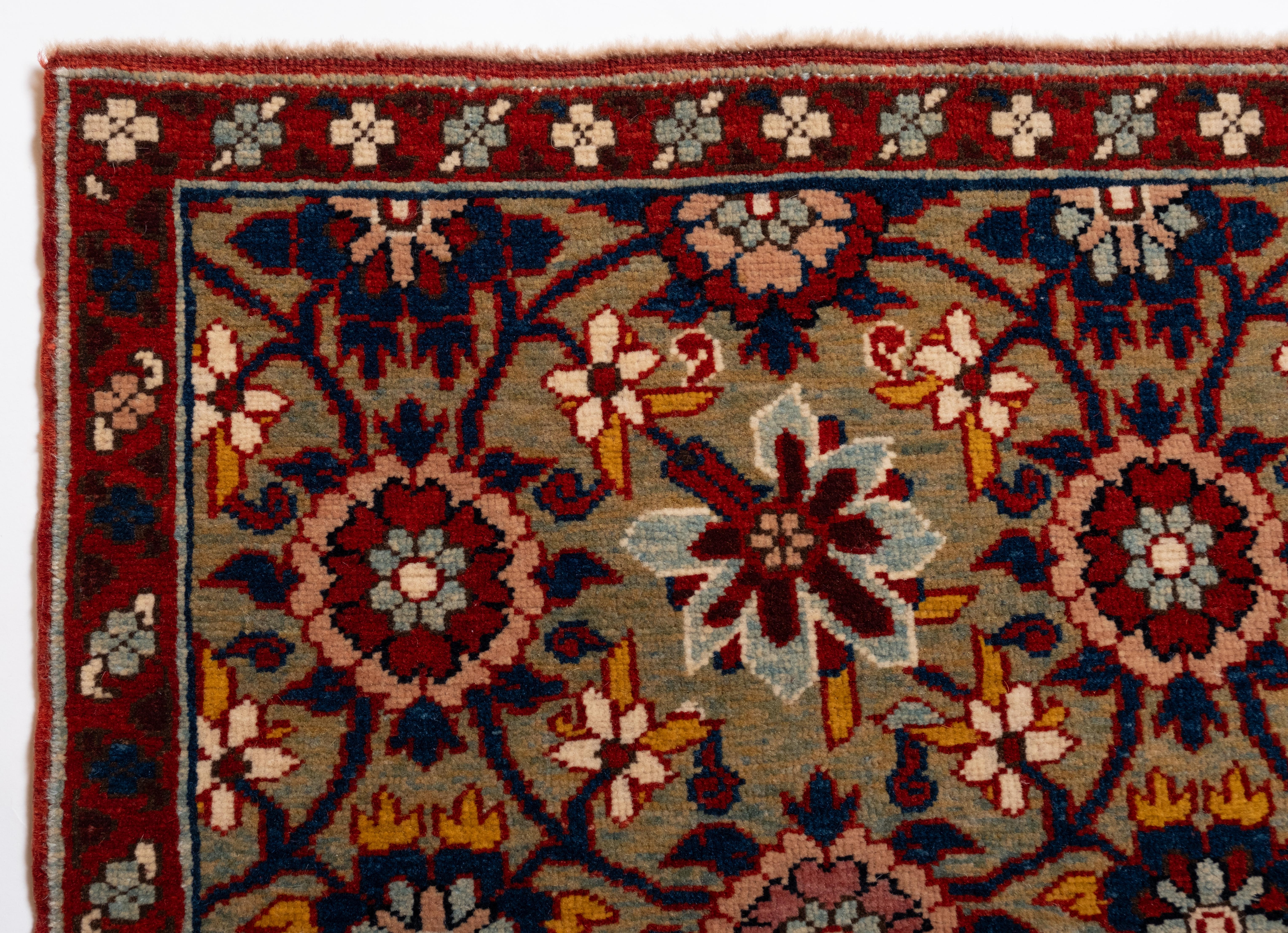 The source of the rug comes from the book Antique Rugs of Kurdistan A Historical Legacy of Woven Art, James D. Burns, 2002 nr.2. This was an exclusive example of a Mina Khani lattice design mid-19th century rug from Koliya'i, Southern Kurdistan