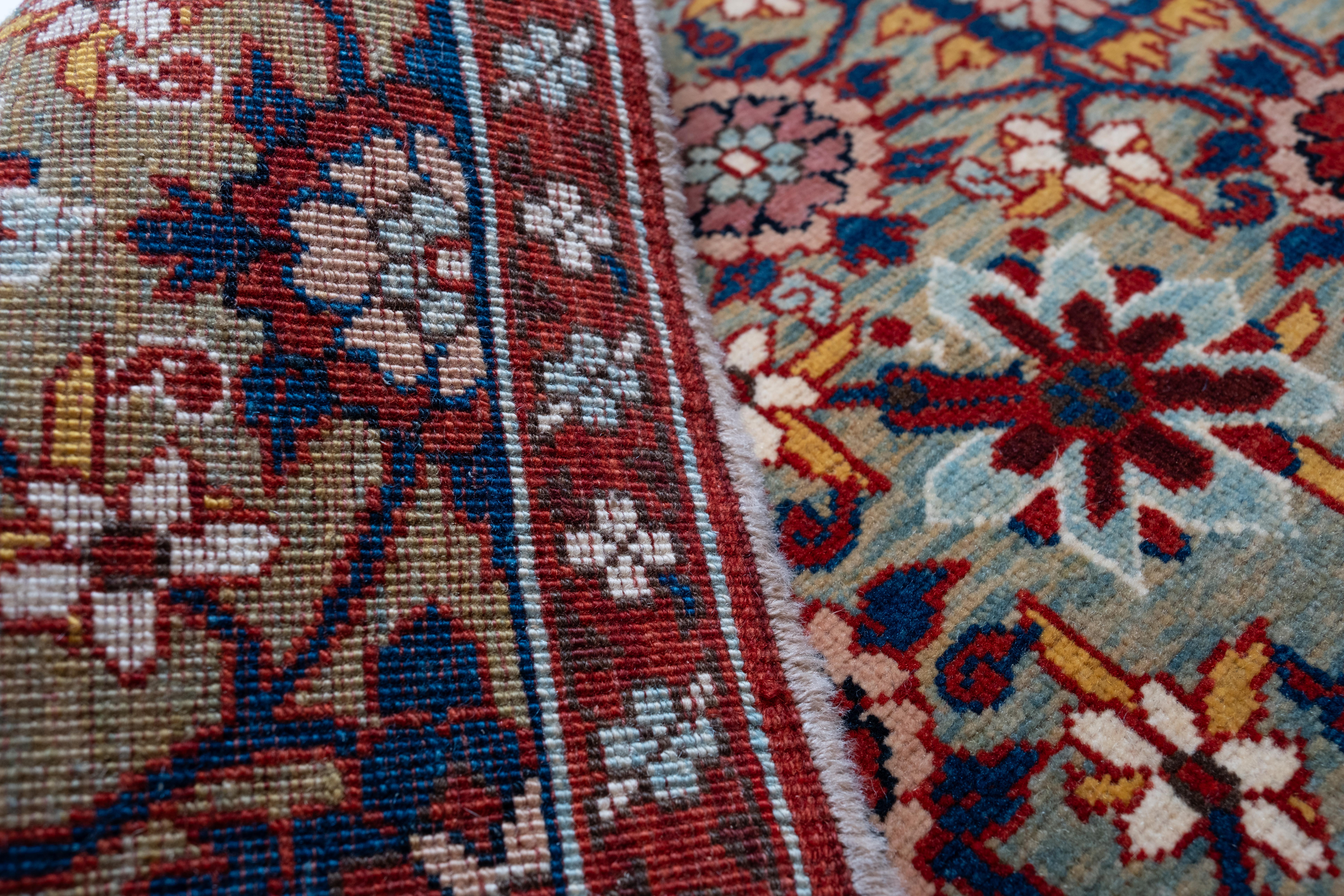 Ararat Rugs Mina Khani Rug, 19th Century Persian Revival Carpet Natural Dye In New Condition In Tokyo, JP
