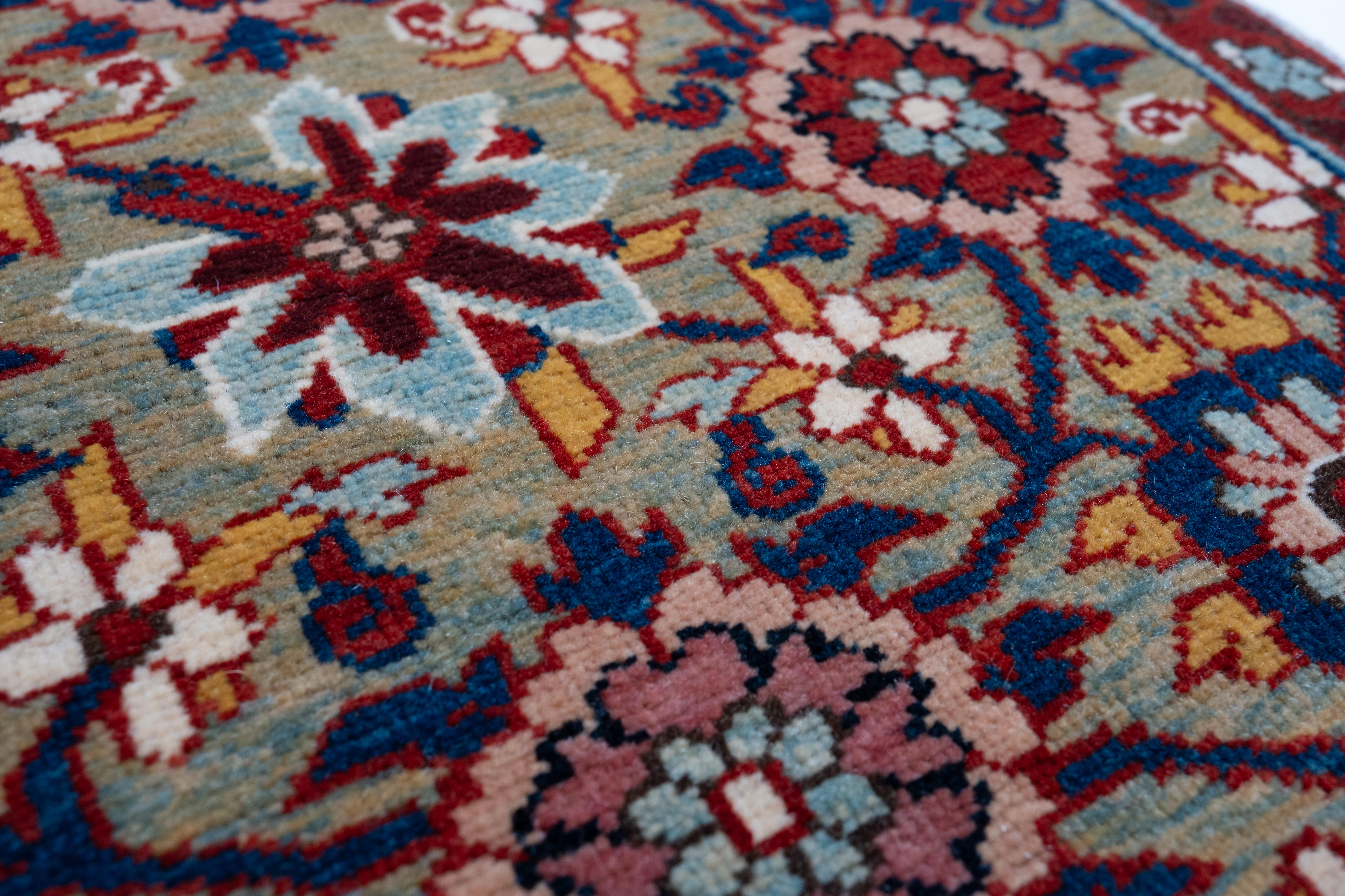 Contemporary Ararat Rugs Mina Khani Rug, 19th Century Persian Revival Carpet Natural Dye