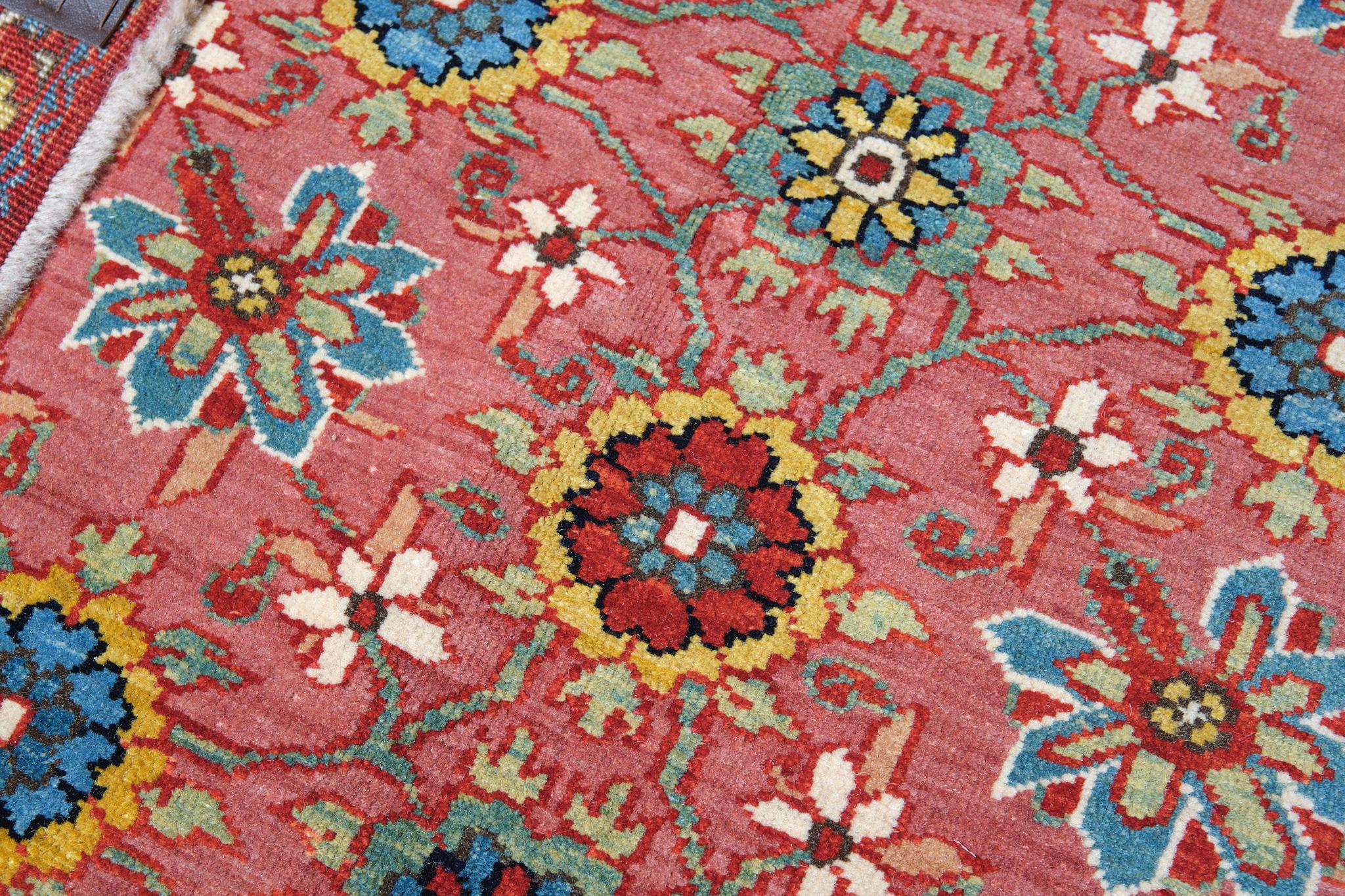 Contemporary Ararat Rugs Mina Khani Rug, 19th Century Persian Revival Carpet, Natural Dyed For Sale