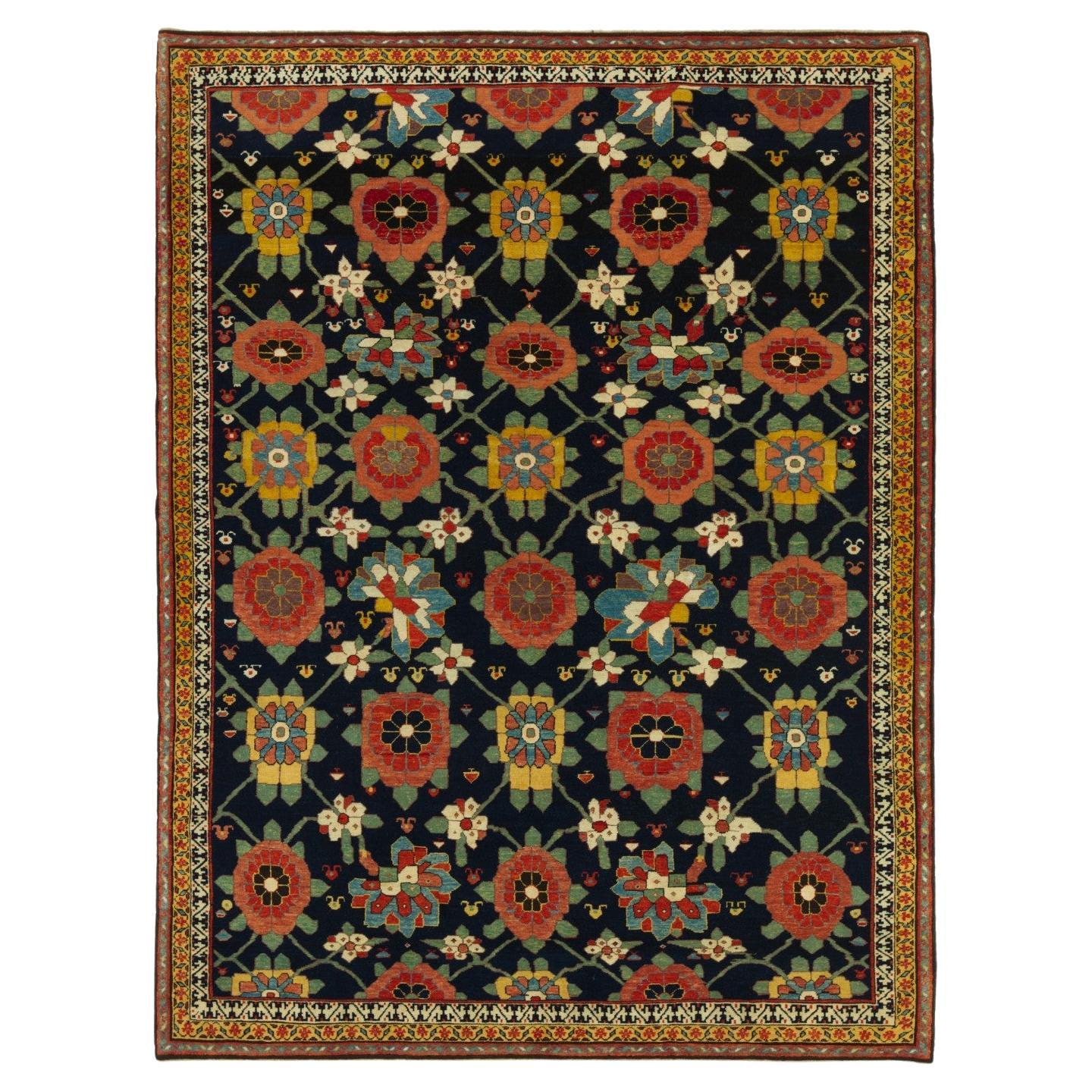 Ararat Rugs Tapis Mina Khani, tapis néo-persan du 19ème siècle, teint naturel