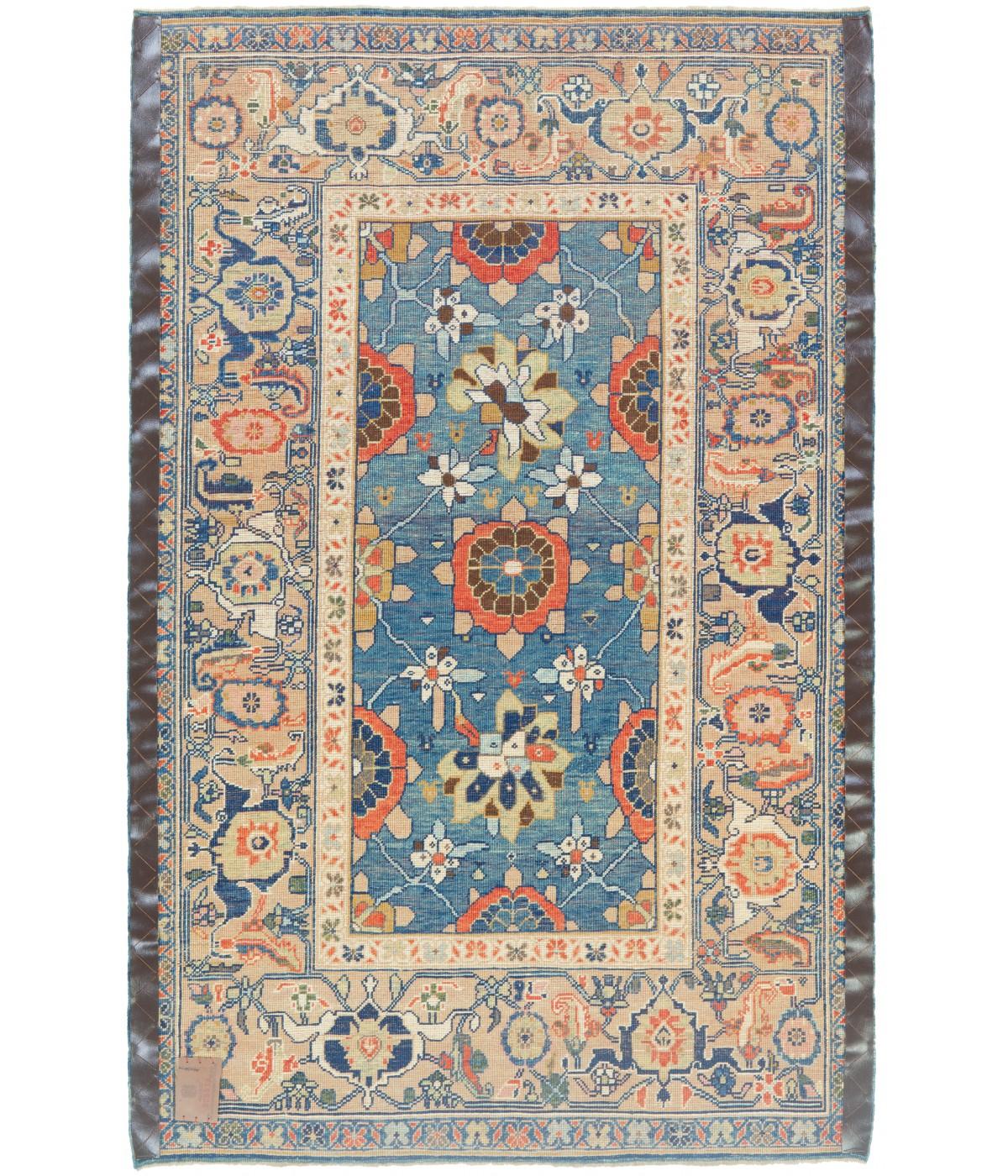 The source of the rug comes from the book Antique Rugs of Kurdistan A Historical Legacy of Woven Art, James D. Burns, 2002 nr.4. This was an exclusive example of a Mina Khani lattice design mid-19th century rug from Koliya'i, Southern Kurdistan