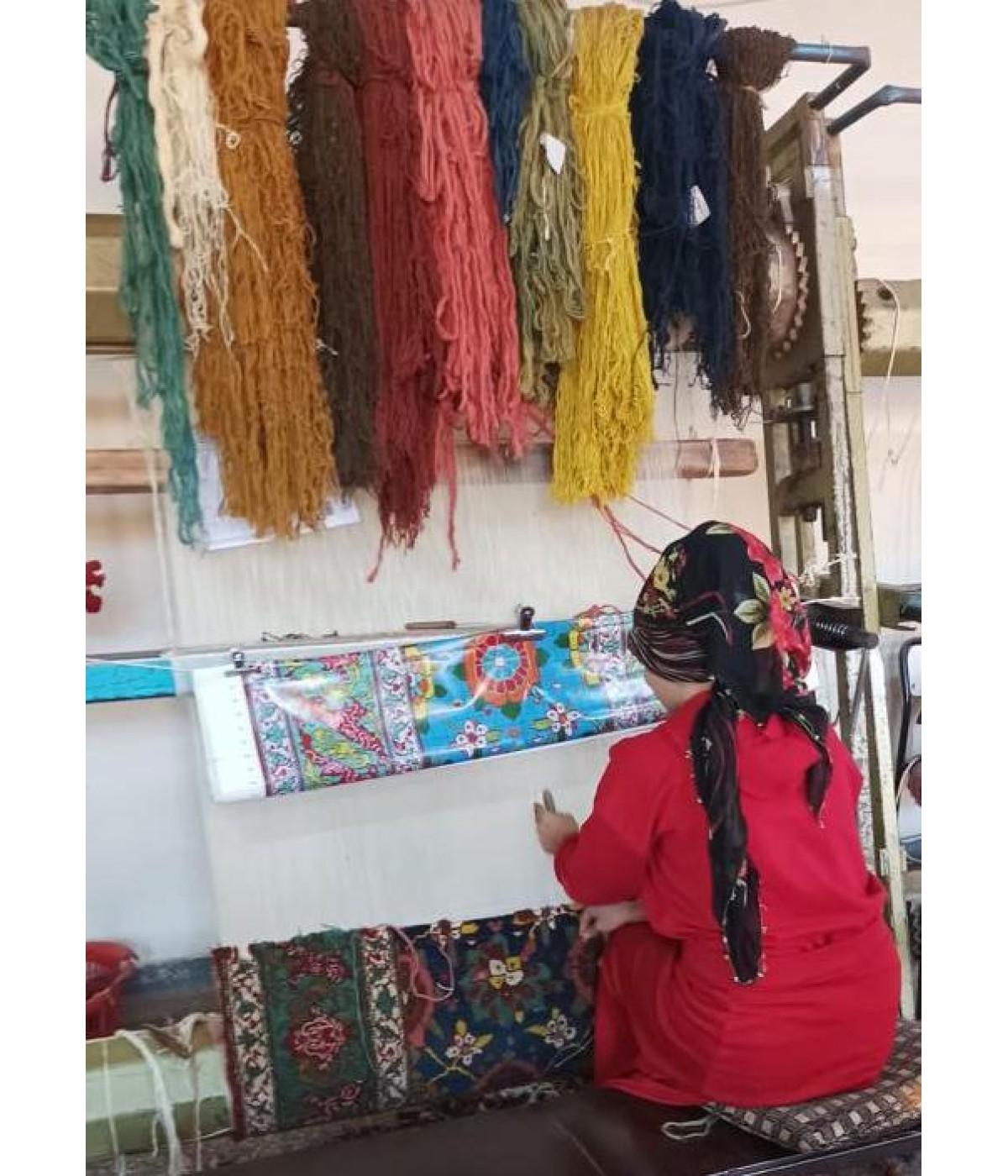 Vegetable Dyed Ararat Rugs Mina Khani Rug with Bidjar Border Persian Revival Carpet Natural Dye For Sale