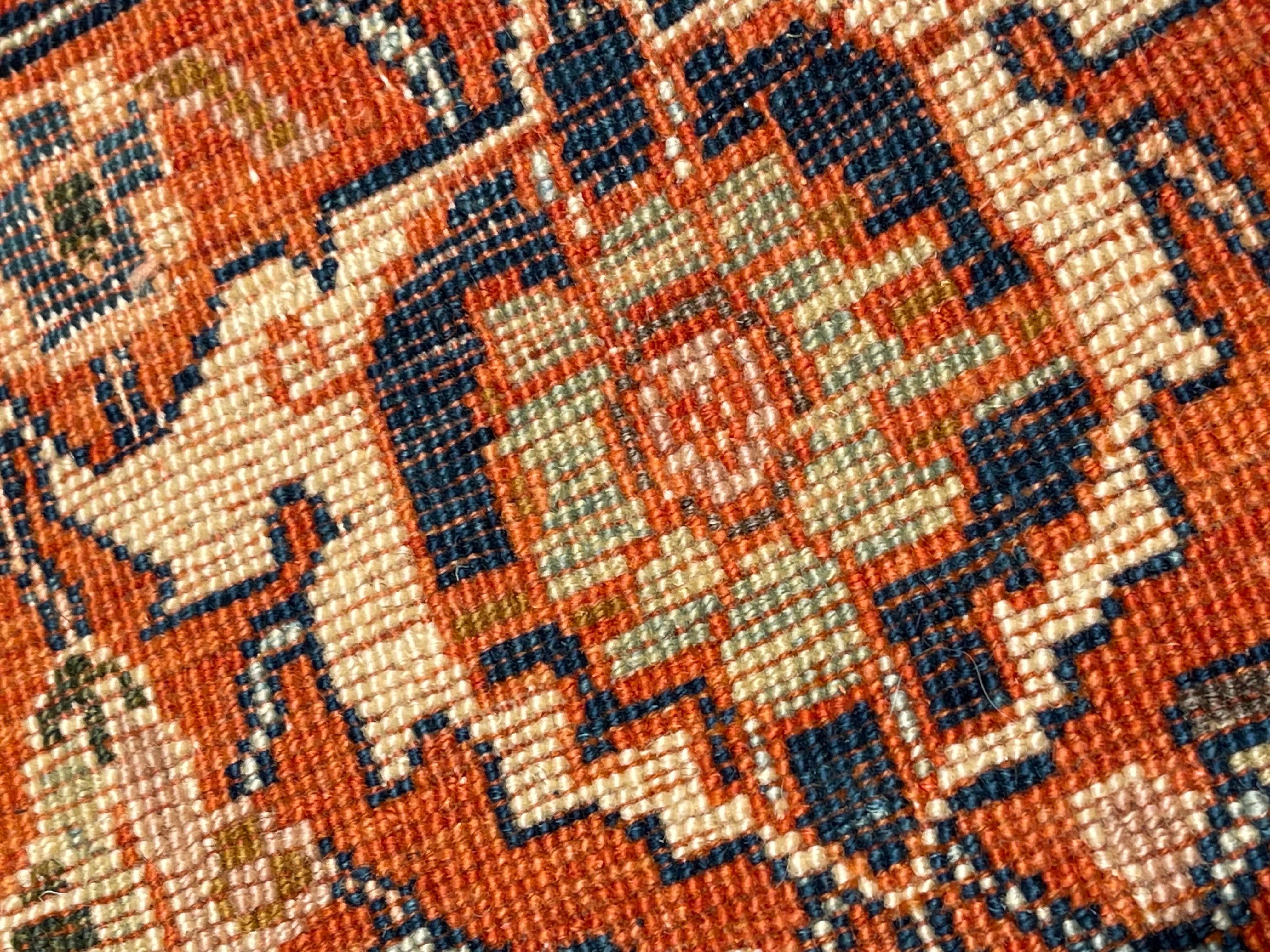 Ararat Rugs Mina Khani Rug with Bidjar Border Persian Revival Carpet Natural Dye For Sale 1