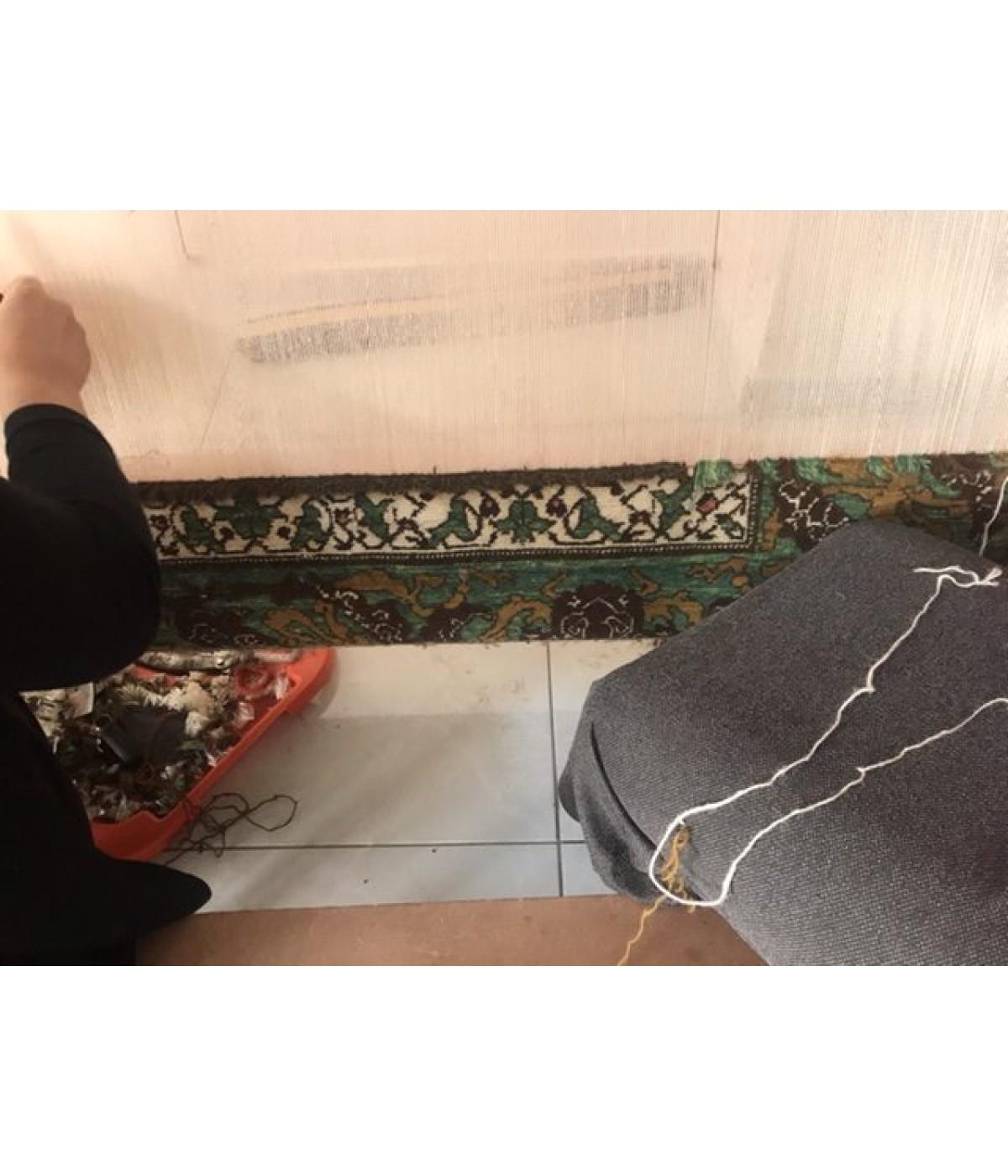 Ararat Rugs Mina Khani Teppich mit Bidjar Bordüre Persischer Revival Teppich Natural Dye (Wolle) im Angebot