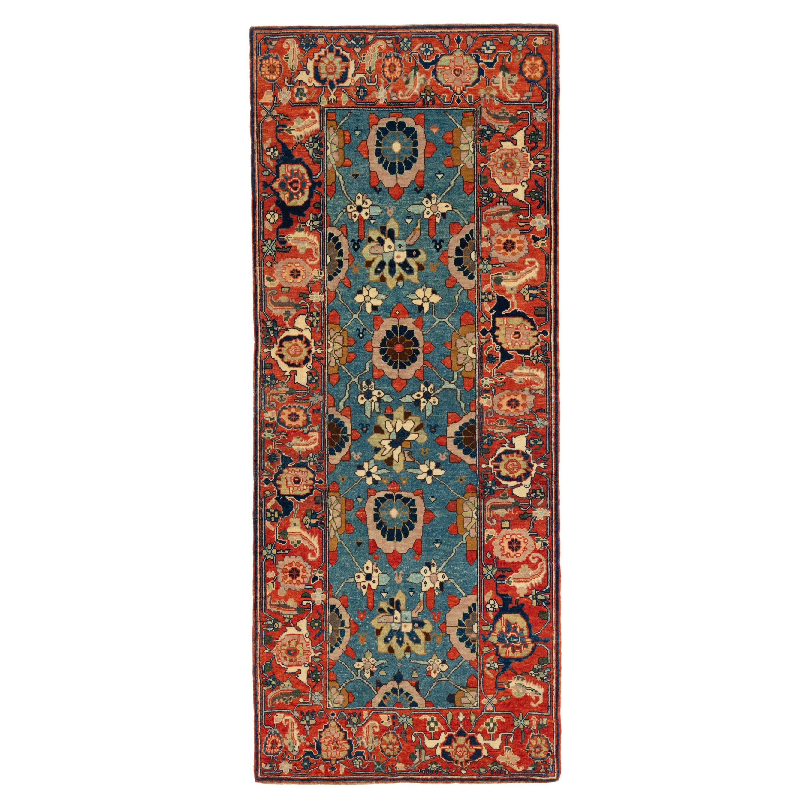 Ararat Rugs Mina Khani Teppich mit Bidjar Bordüre Persischer Revival Teppich Natural Dye im Angebot