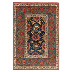 Ararat Rugs Mina Khani Rug with Bidjar Border Persian Revival Carpet Natural Dye