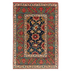 Ararat Rugs Alfombra Mina Khani con Borde Bidjar Alfombra de Renacimiento Persa Tinte Natural