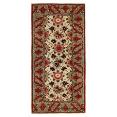 Ararat Rugs Mina Khani Rug with Bidjar Border Persian Revival Carpet Natural Dye