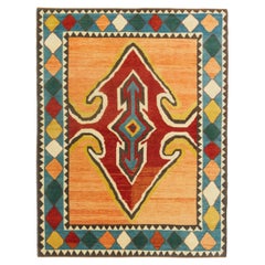 Ararat Rugs Modern Design Gabbeh Rug, Persian Mid-Century Design Natural Dyed