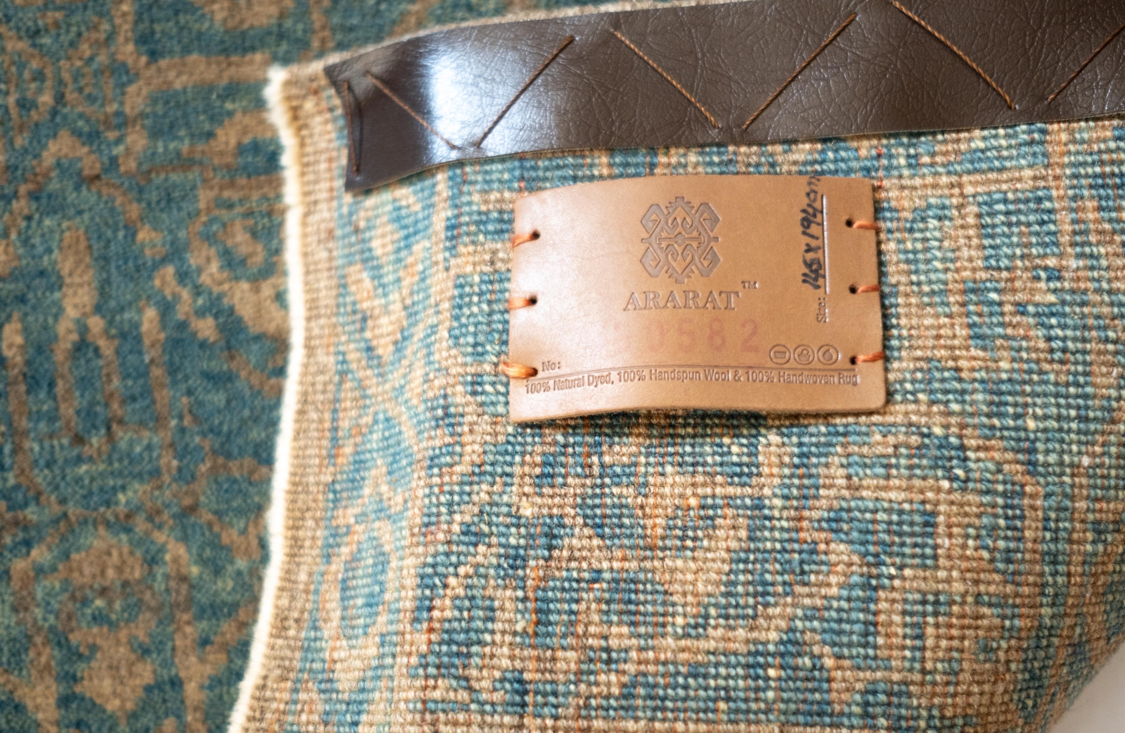 Ararat Rugs Alfombra moderna con diseño geométrico mameluco, alfombra teñida al natural Teñido con vegetales en venta