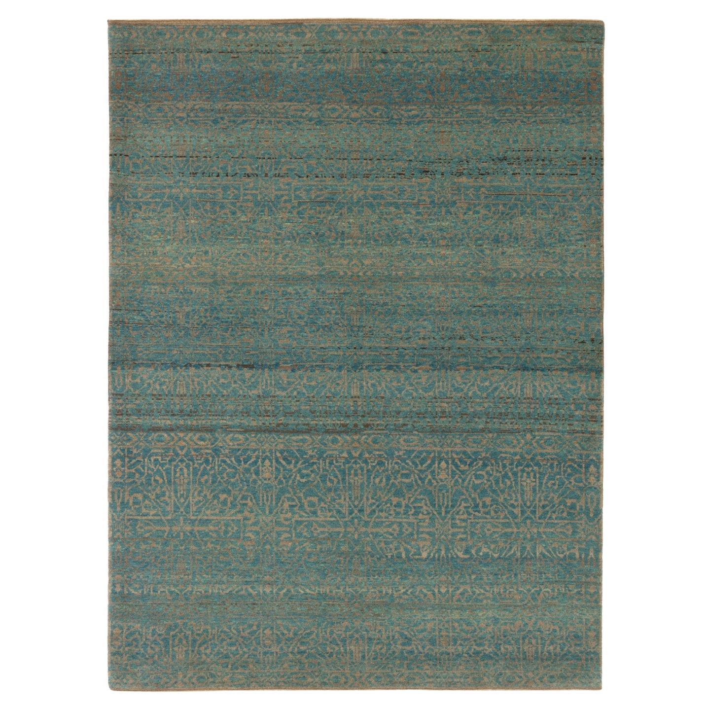 Ararat Rugs Modern Rug with Mamluk Geometric Design, Natural Dyed Carpet