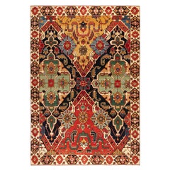 Ararat-Teppich Nigde Teppich - Antiker Teppich im Kaukasus-Revival-Stil - Naturfarben 