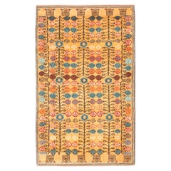Ararat Rugs Orange Ground Rug 17ème siècle Anatolian Revival Carpet Natural Dyed