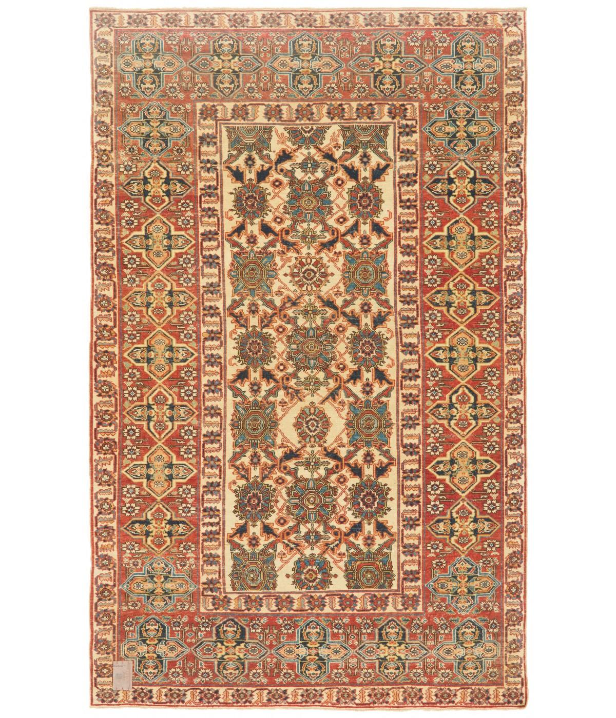 The design source of the rug comes from the book Caucasian Carpets, E. Gans-Reudin, Thames and Hudson, Switzerland 1986, pg.284. This is a spectacular example of the Orducth-Konagkend type rug in the late 19th century in the Kuba region, Caucasus.