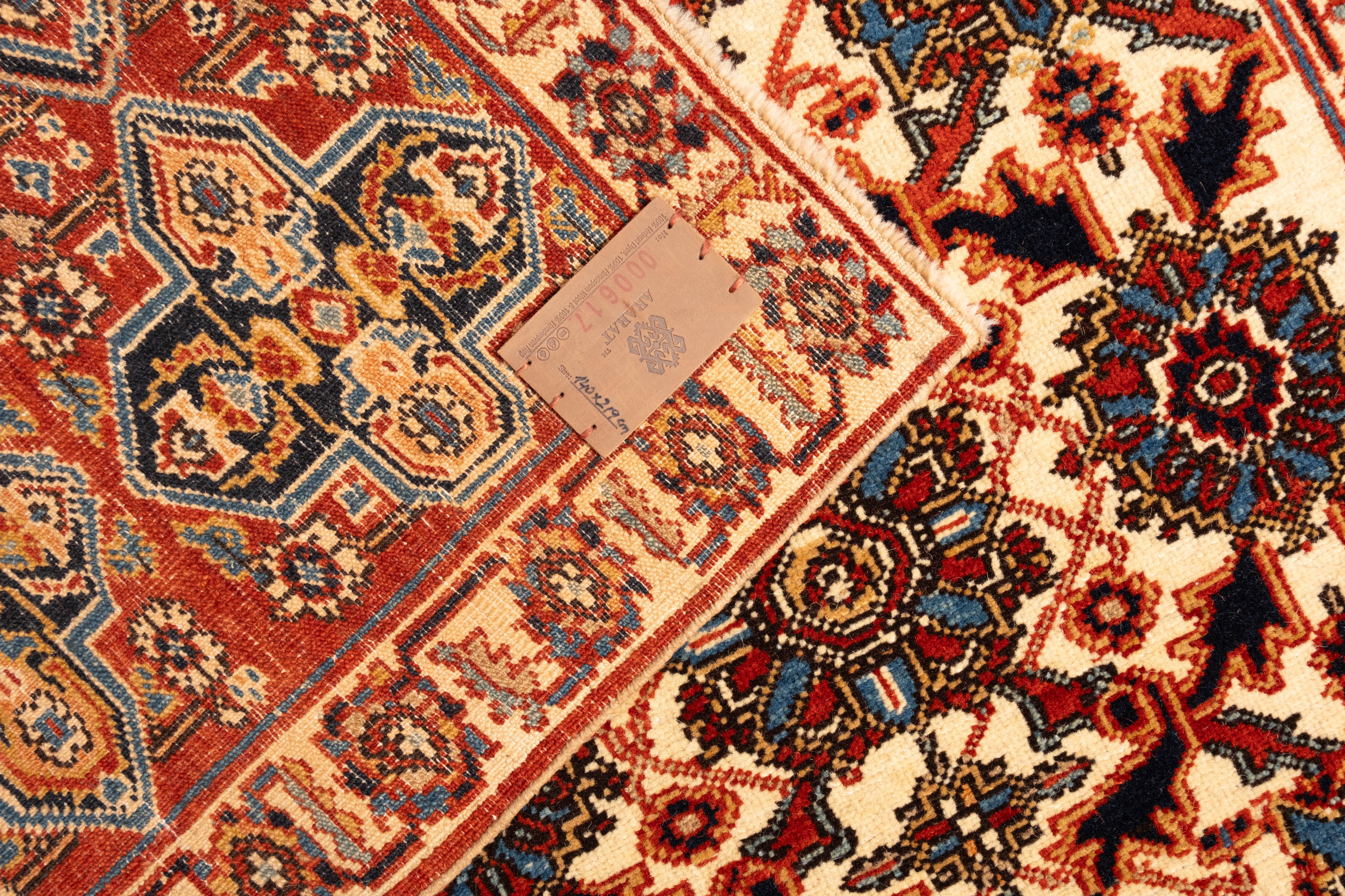 Ararat Rugs Ordutch-Konagkend Kuba Teppich Kaukasischer Revive Teppich Natürlich gefärbt (Handgeknüpft) im Angebot