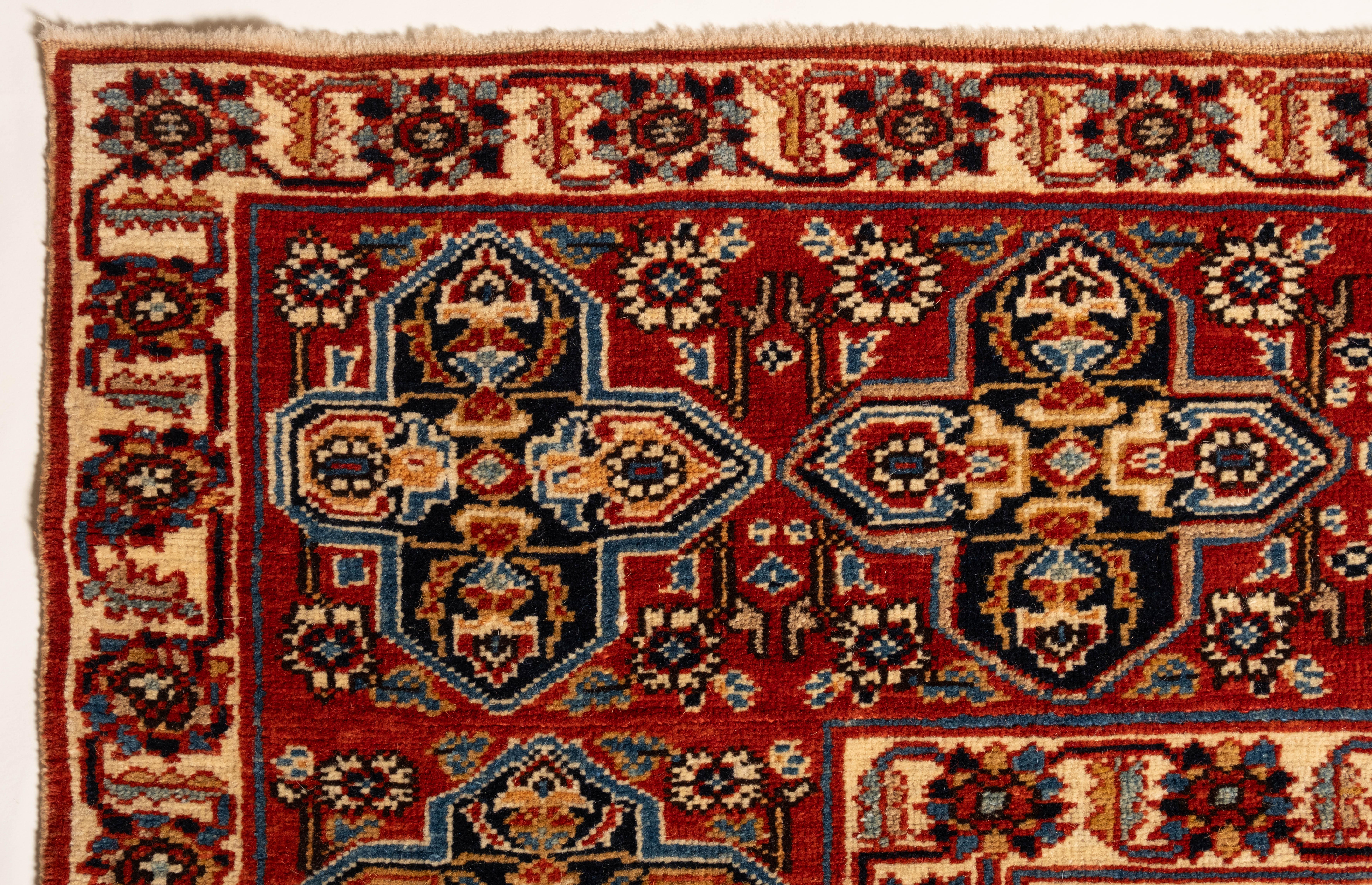Contemporary Ararat Rugs Ordutch-Konagkend Kuba Rug Caucasian Revival Carpet Natural Dyed For Sale
