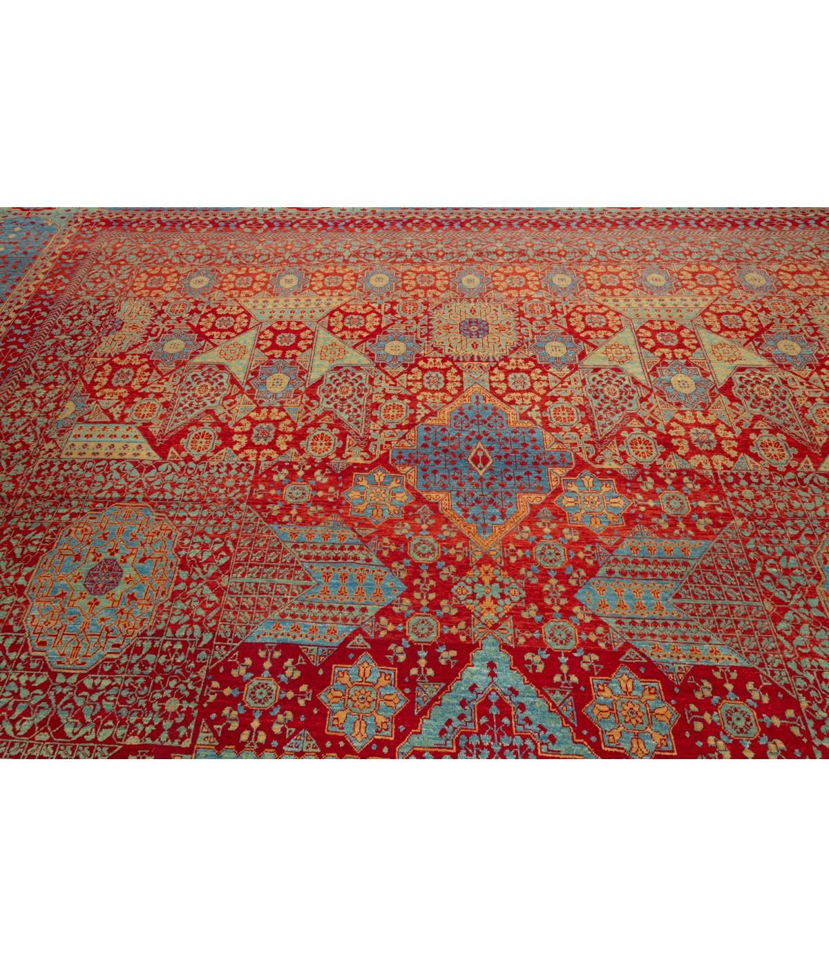 Ararat Rugs Alfombra Mamlouk de Gran Tamaño Un Majestuoso Renacimiento del Arte Islámico Alfombra Teñido con vegetales en venta