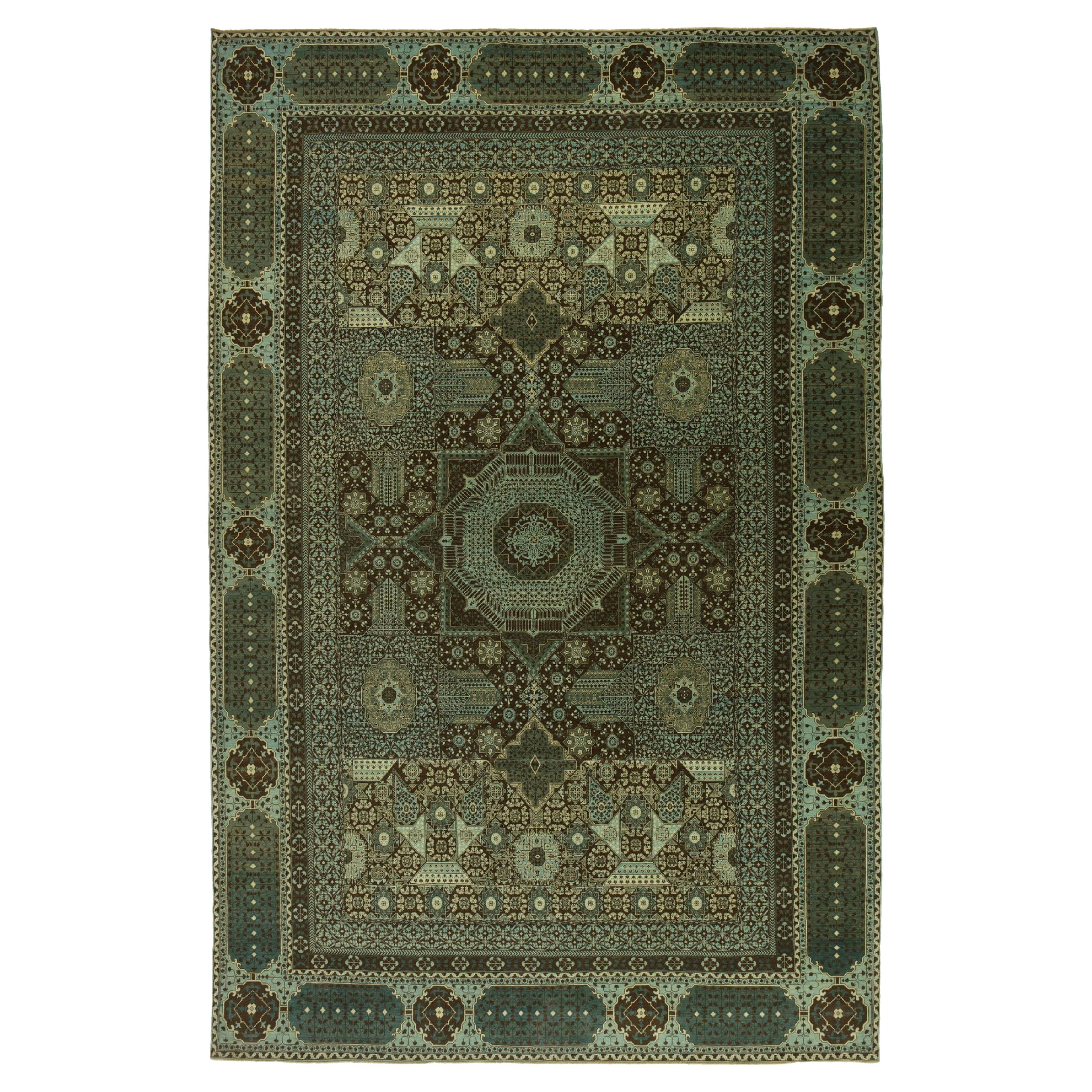 Ararat Rugs Tapis Mamlouk surdimensionné Un majestueux Revive de l'art islamique Tapis en vente