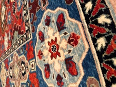 Tappeto Ararat Rugs Palmette Lattice, Tappeto revival del XIX secolo, tinto naturale