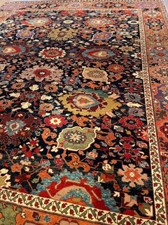 Tappeto Ararat Rugs Palmette Lattice, Tappeto revival del XIX secolo, tinto naturale